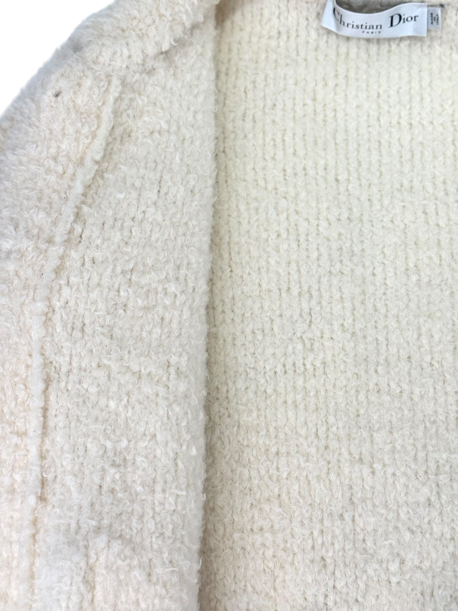 Dior Dior Knitwear Wool Jacket White - Size M