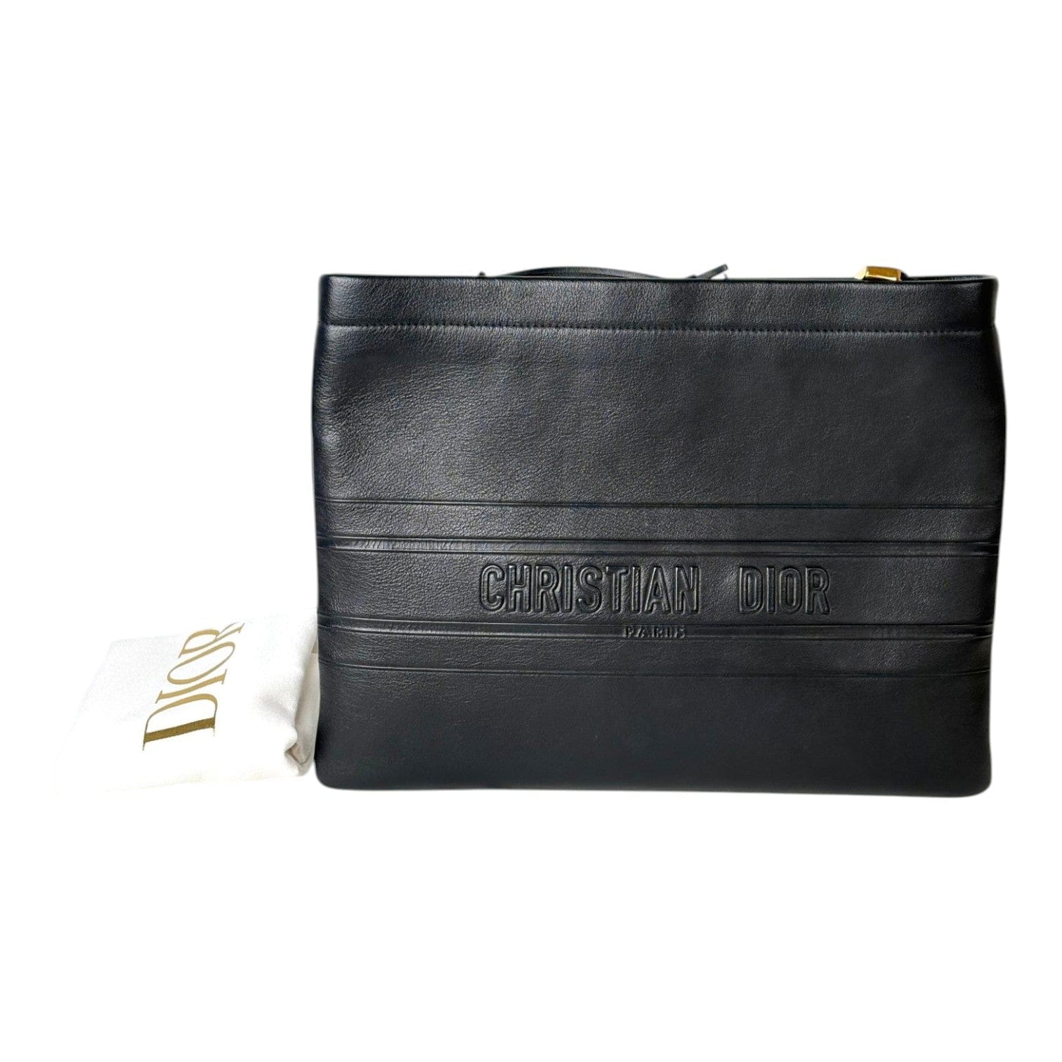 Dior Dior Black Zip Clutch Bag