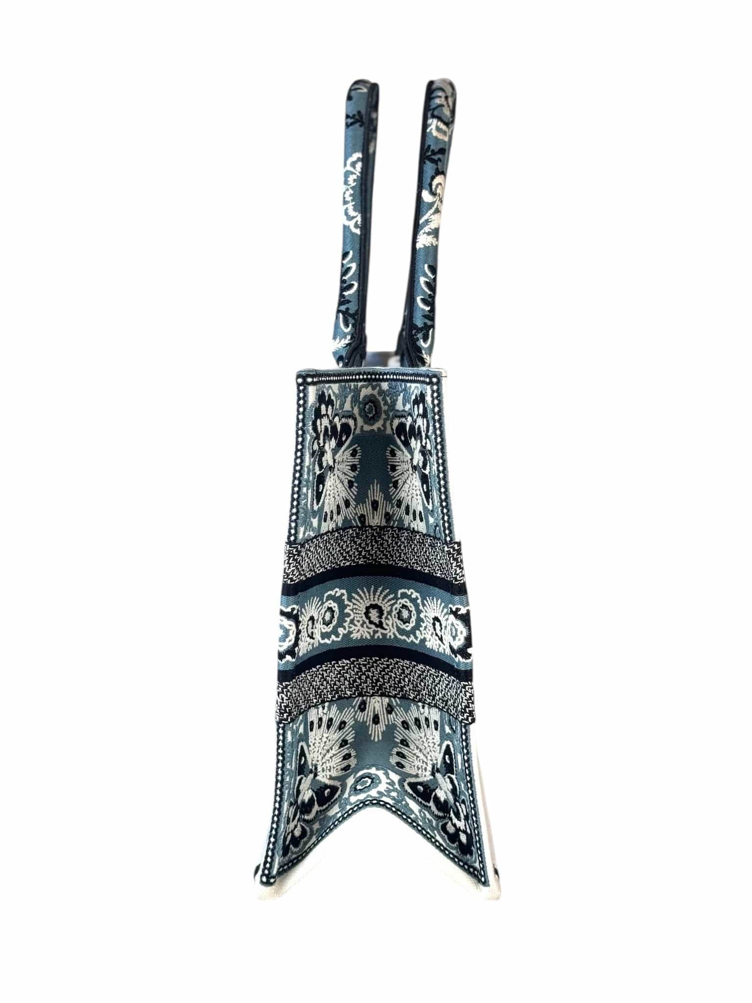 Dior Dior Book Tote MM Butterfly in Embroidered Bandana