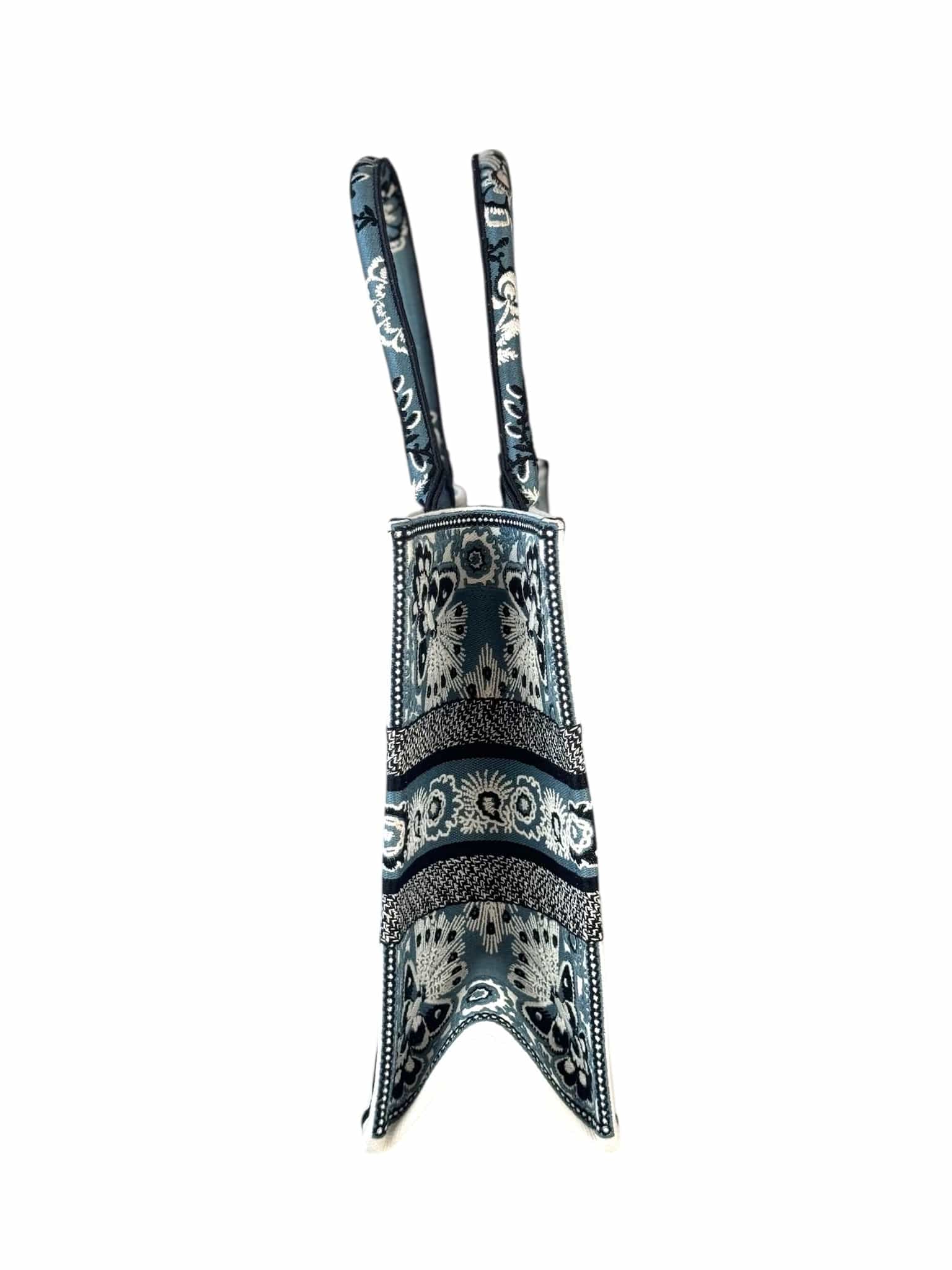 Dior Dior Book Tote MM Butterfly in Embroidered Bandana