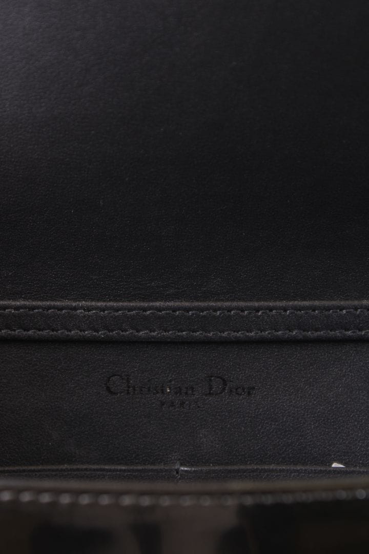 Dior Dior Diorama Cannage Wallet On Chain Bag Gunmetal