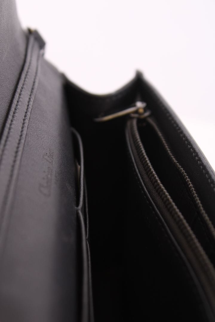 Dior Dior Diorama Cannage Wallet On Chain Bag Gunmetal