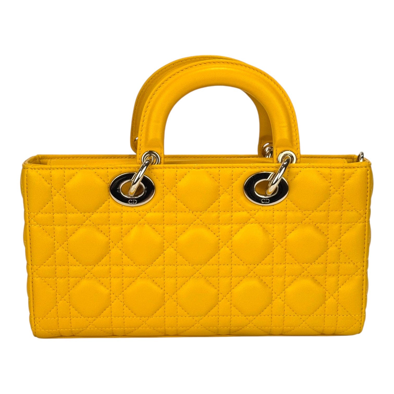 Dior Dior Lady D-Joy Small Yellow Bag