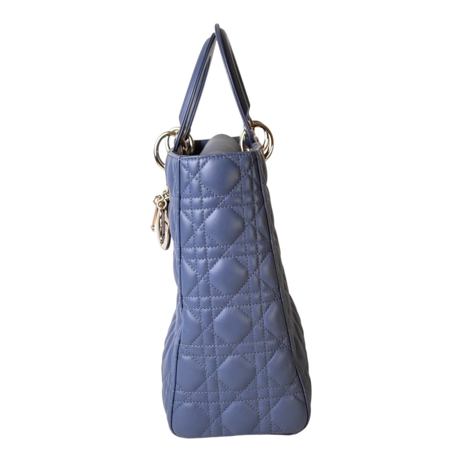 Dior Dior Lady Dior Large Blue Bag