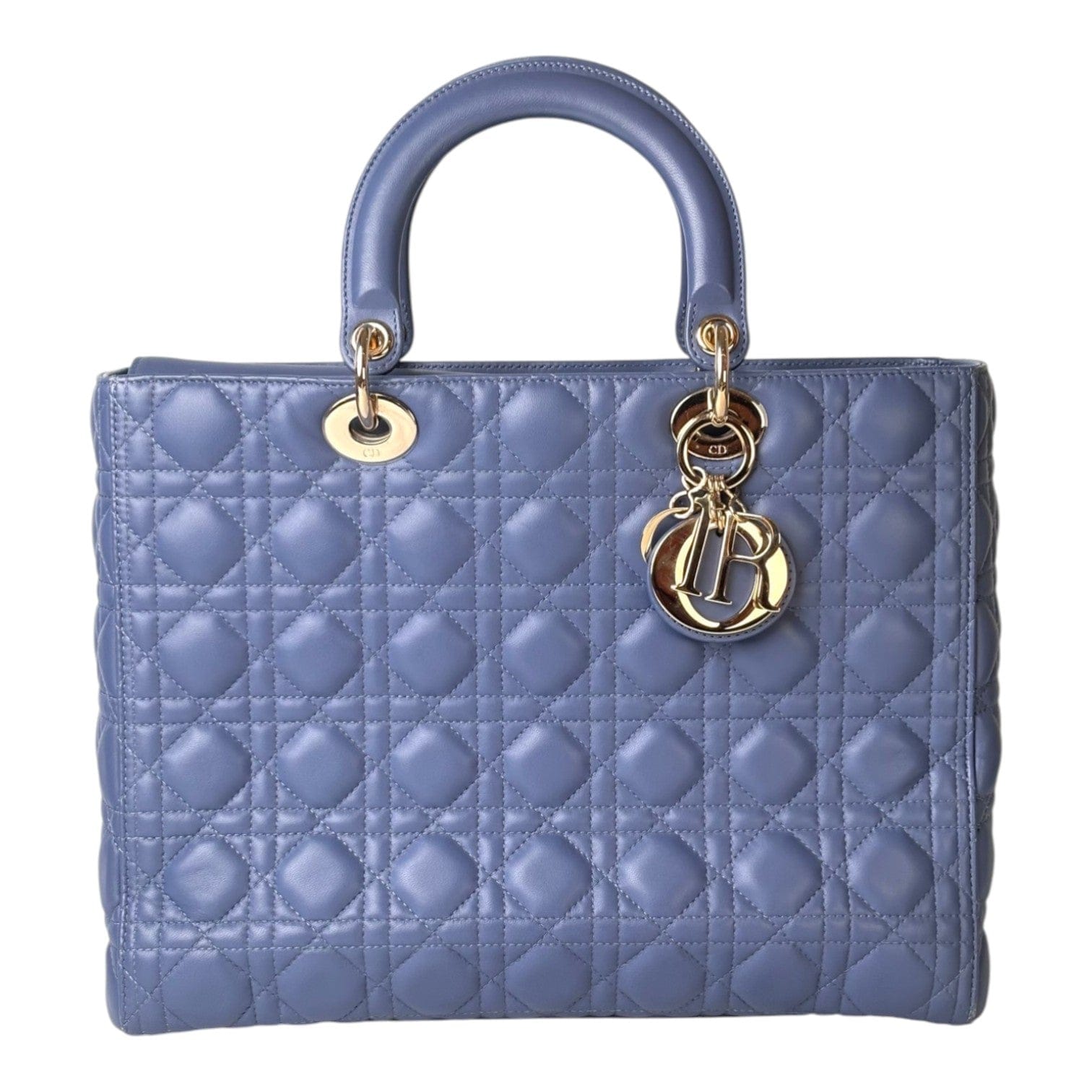 Dior Dior Lady Dior Large Blue Bag