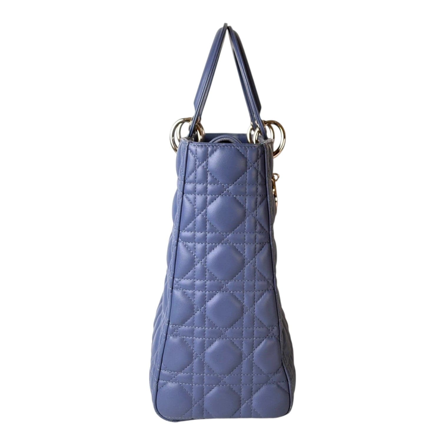 Dior Dior Lady Dior Large Blue Bag