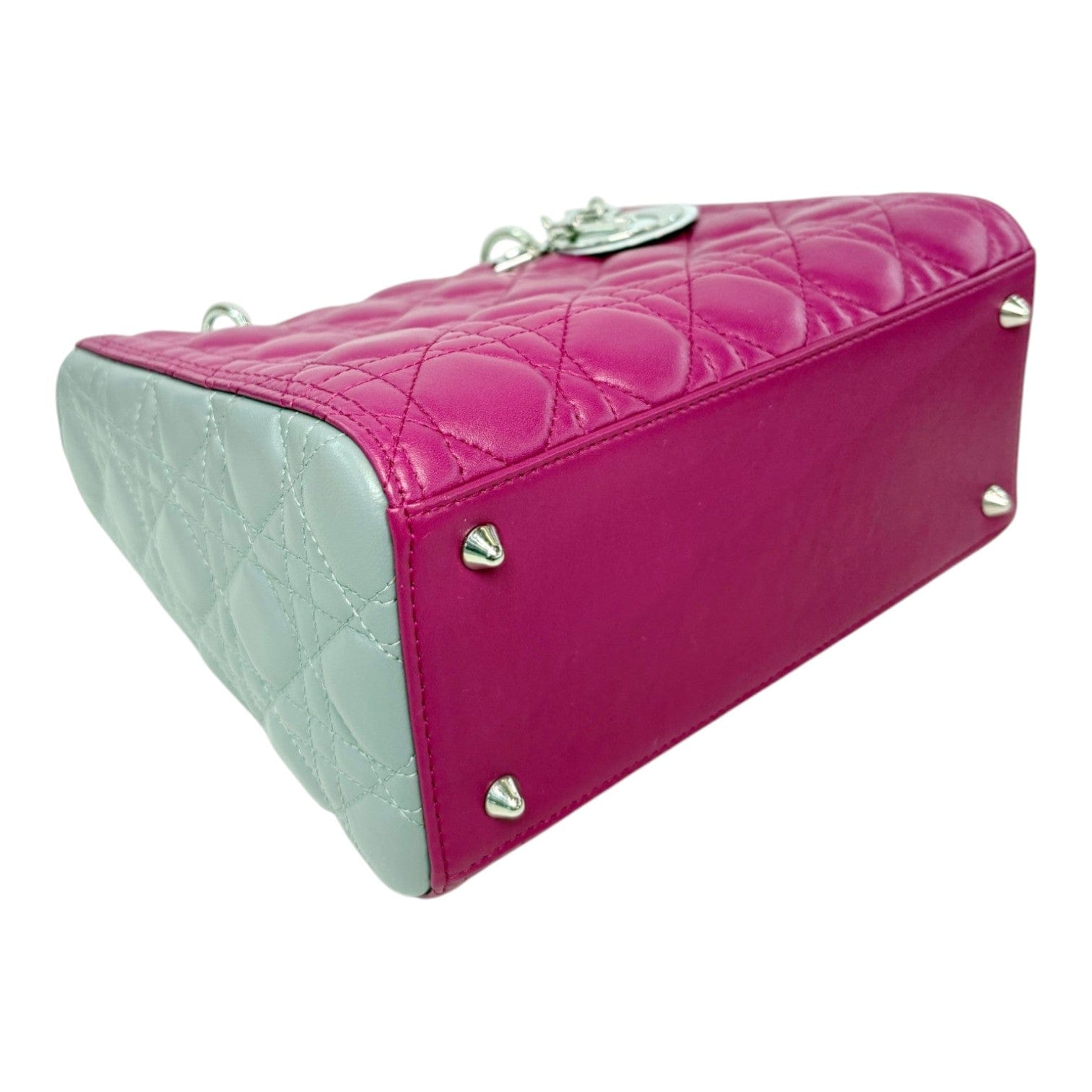 Dior Dior Lady Dior Medium Bag in 2 Tone Pink Grey