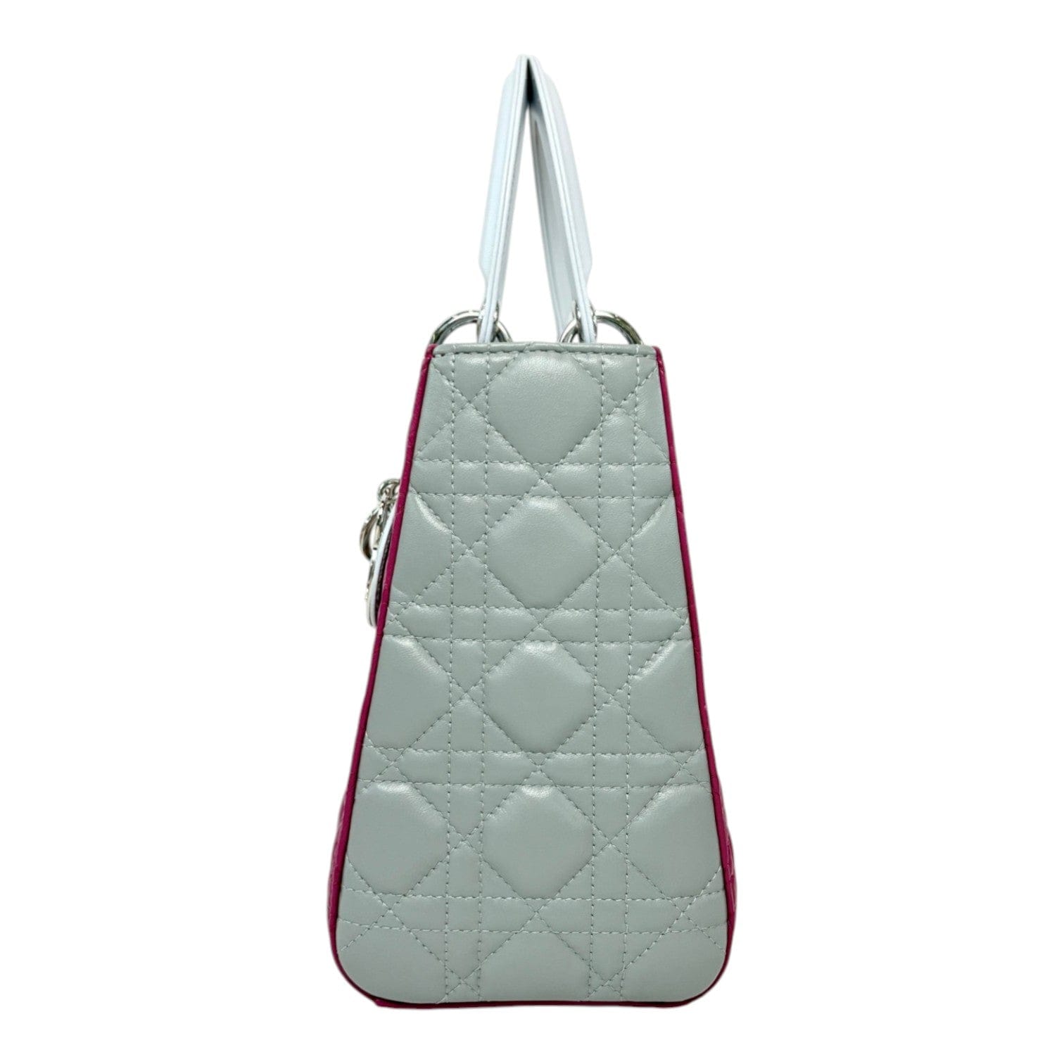 Dior Dior Lady Dior Medium Bag in 2 Tone Pink Grey