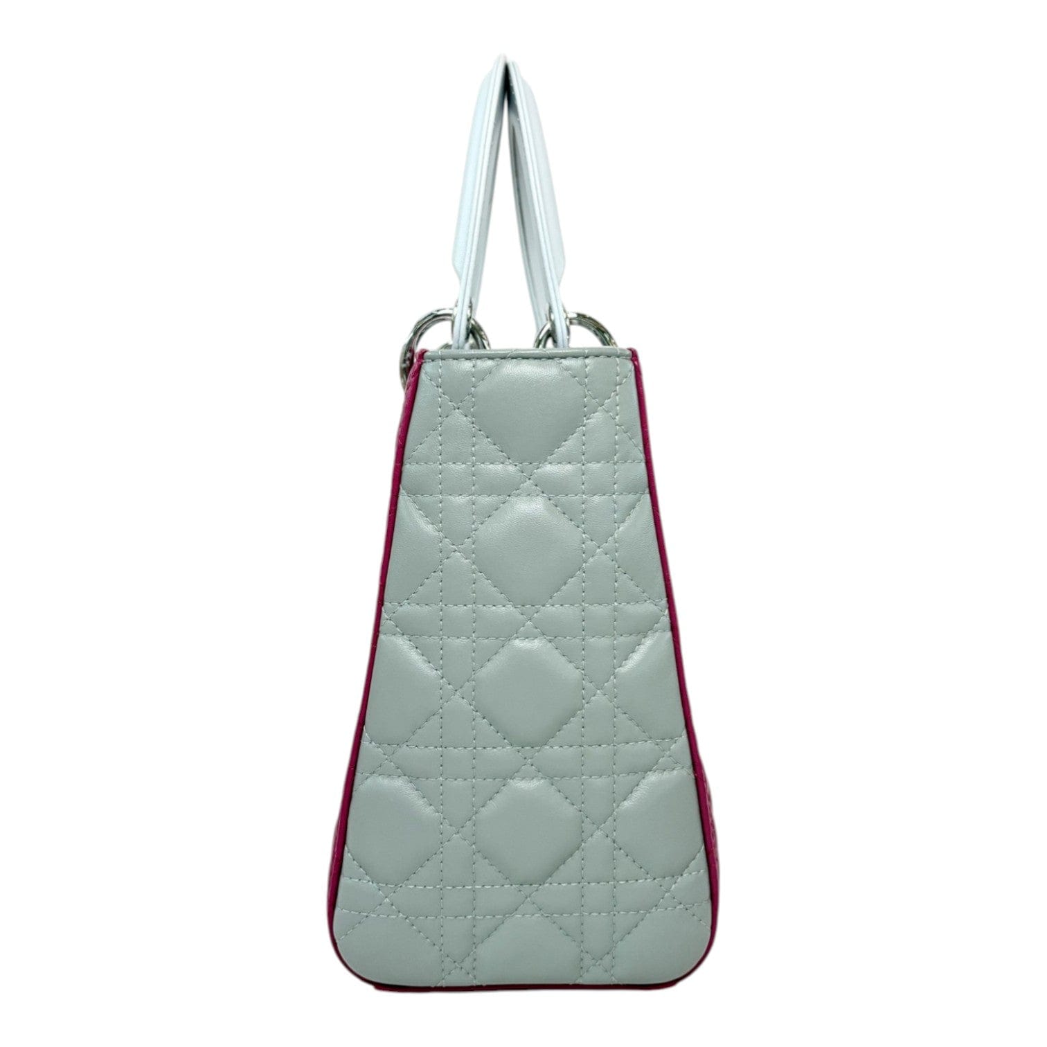 Dior Dior Lady Dior Medium Bag in 2 Tone Pink Grey