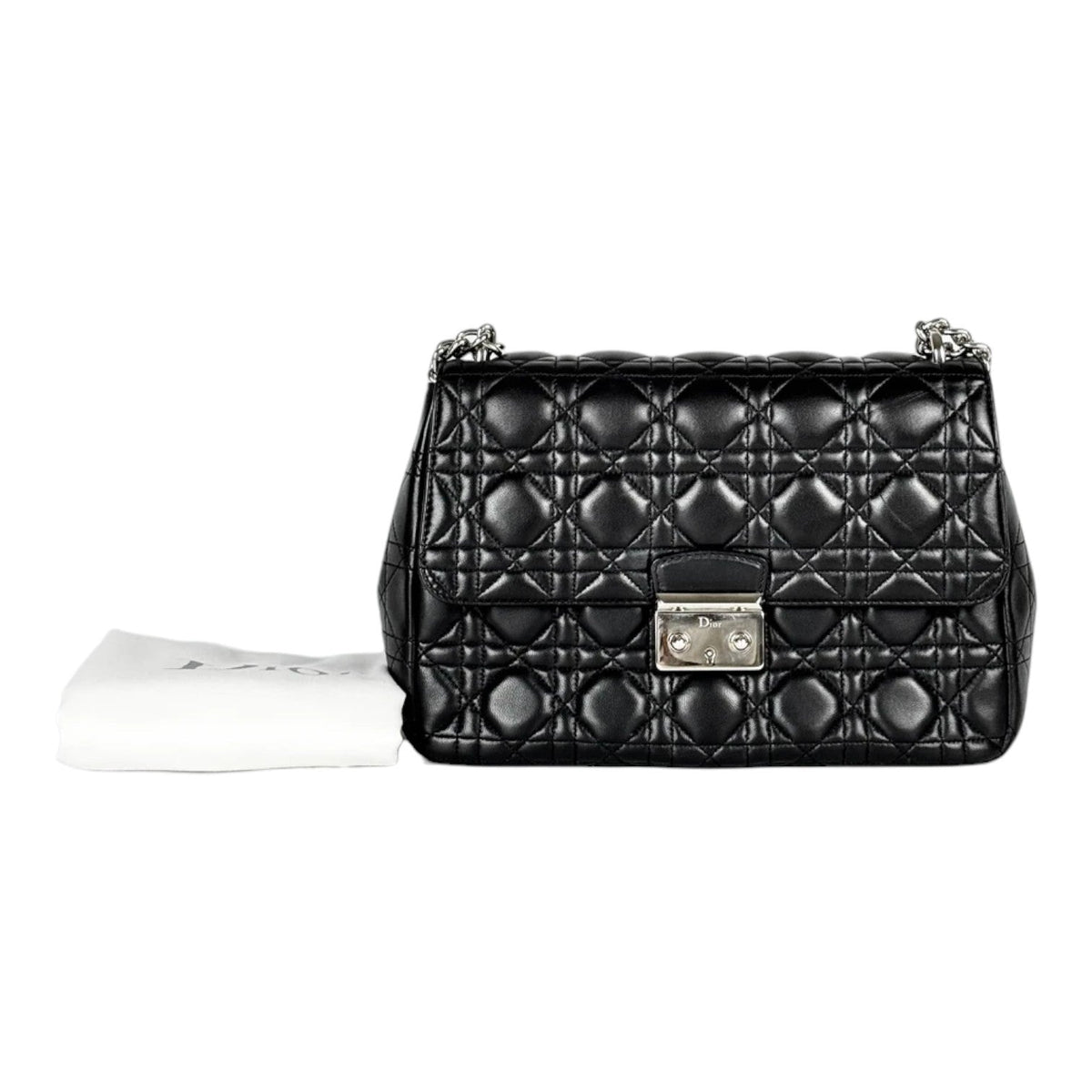 Dior Dior Miss Dior Black Bag with Cannage Stitching