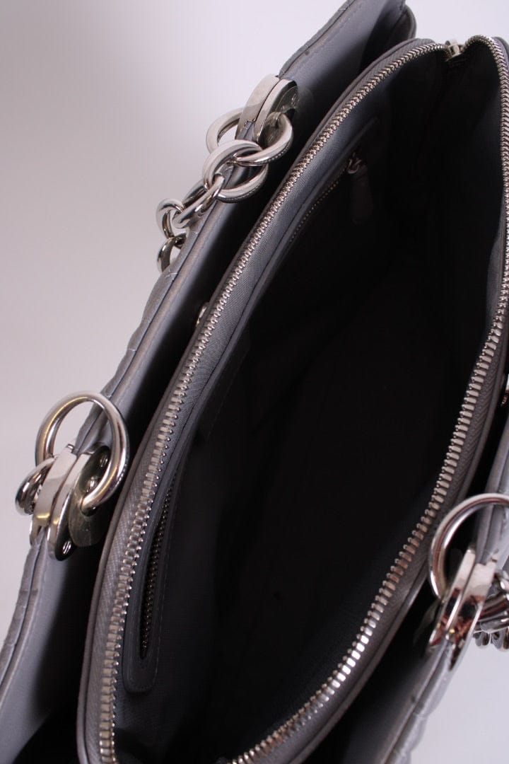 Dior Dior Quilted Tote Bag Grey