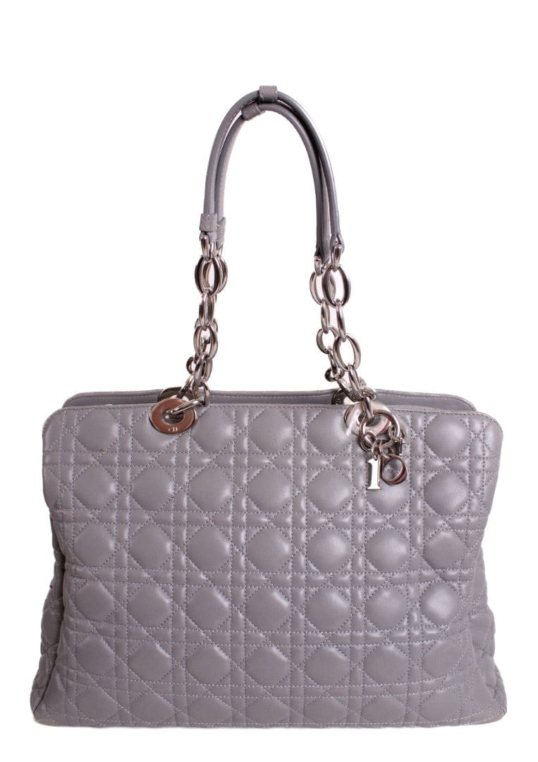Dior Dior Quilted Tote Bag Grey