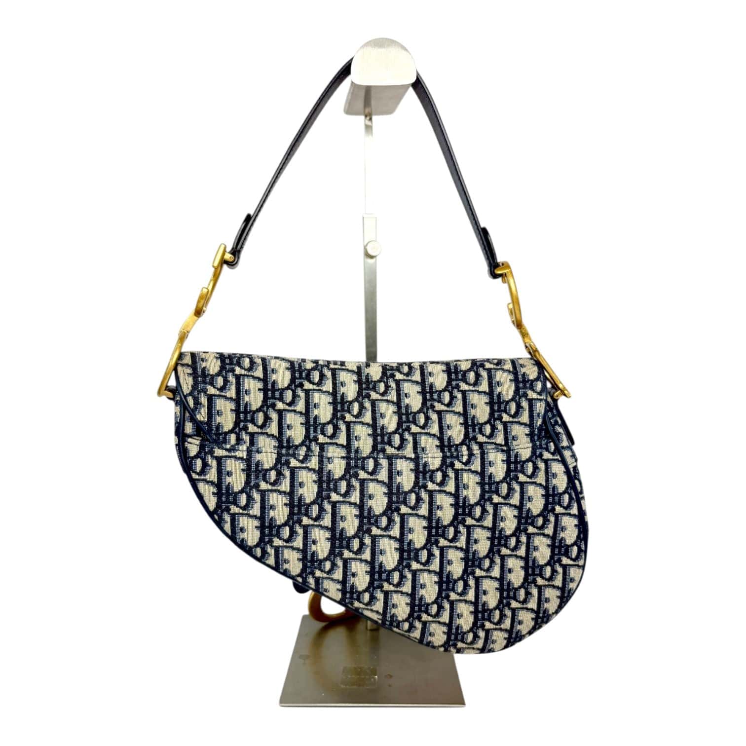 Dior Dior Saddle Bag Blue Oblique Jacquard