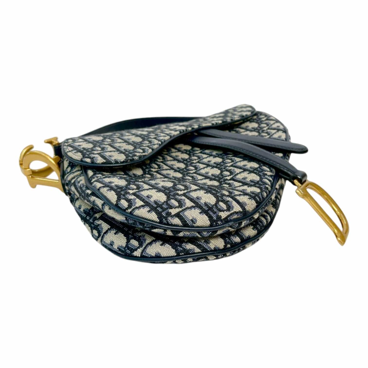 Dior Dior Saddle Bag Blue Oblique Jacquard