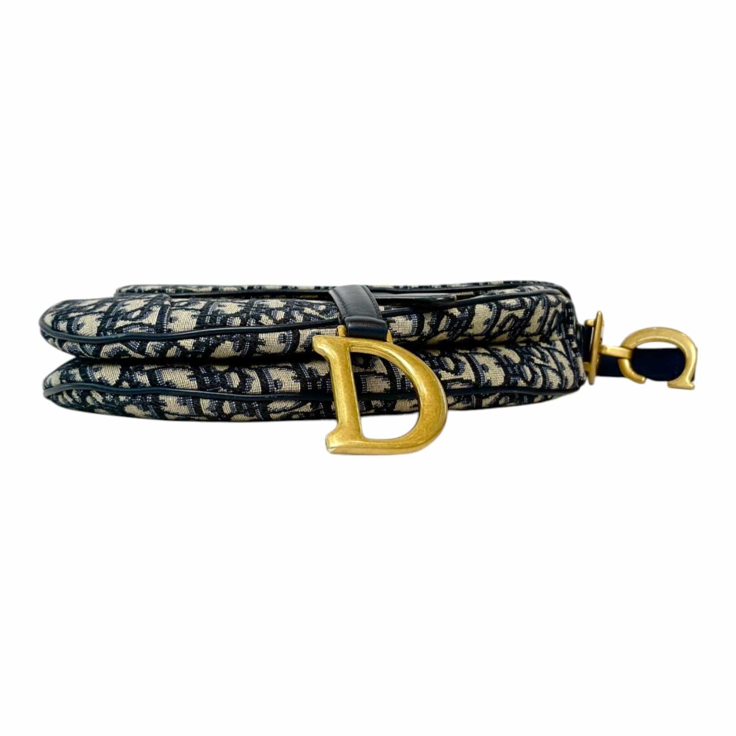 Dior Dior Saddle Bag Blue Oblique Jacquard