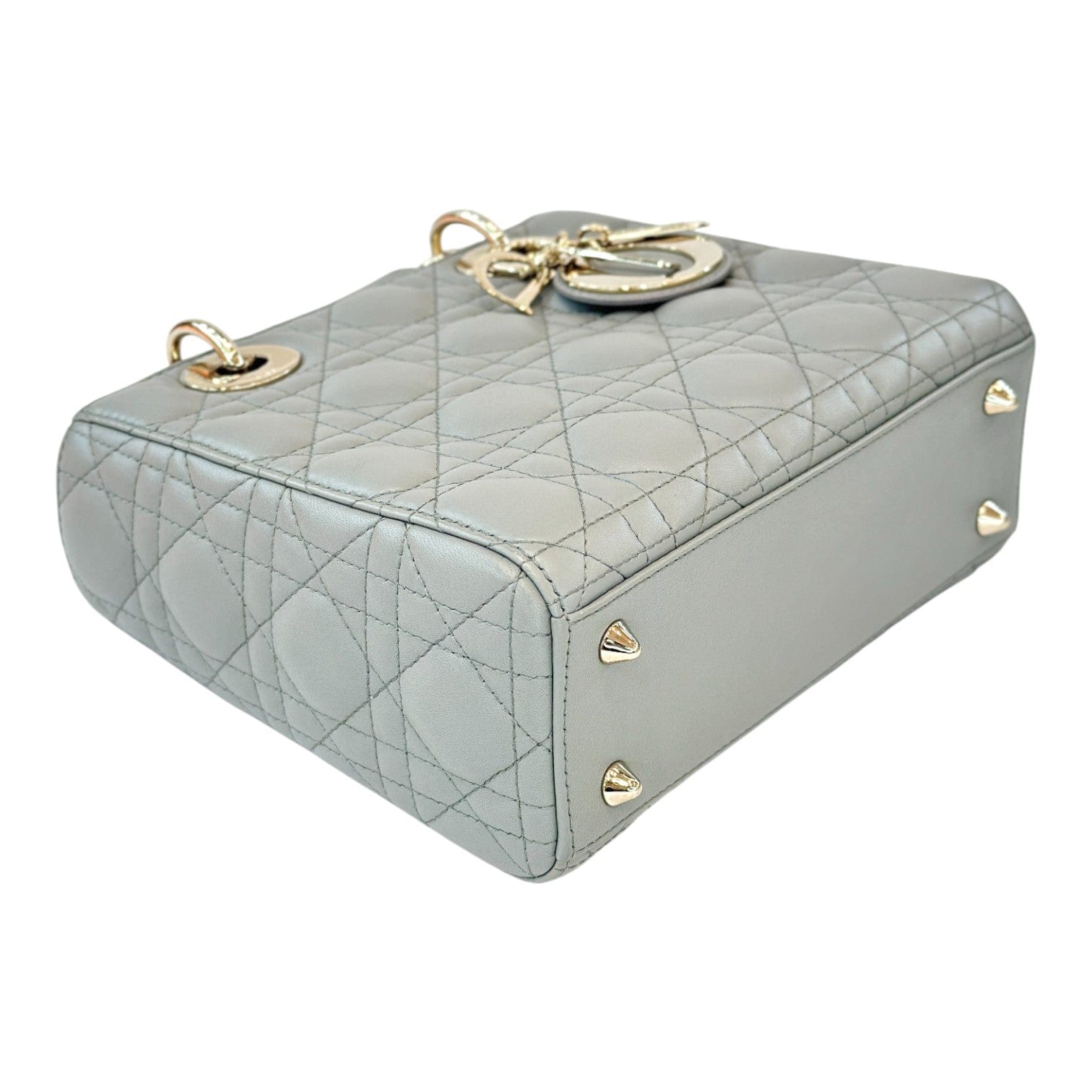 Dior Dior Small Grey Lady Dior Bag