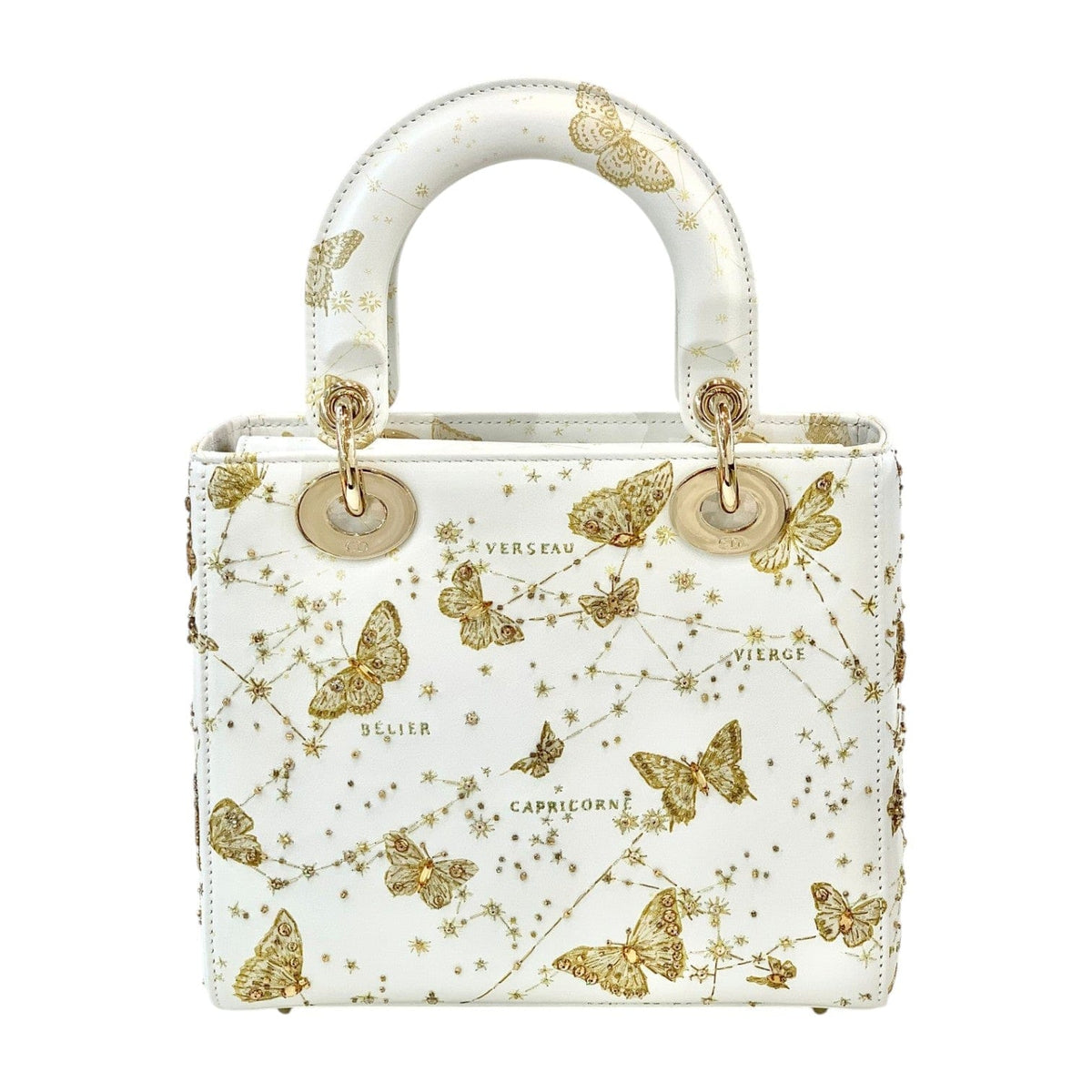 Dior Dior Small Lady Dior Bag with Gold Butterfly Zodiac - Limited Edition