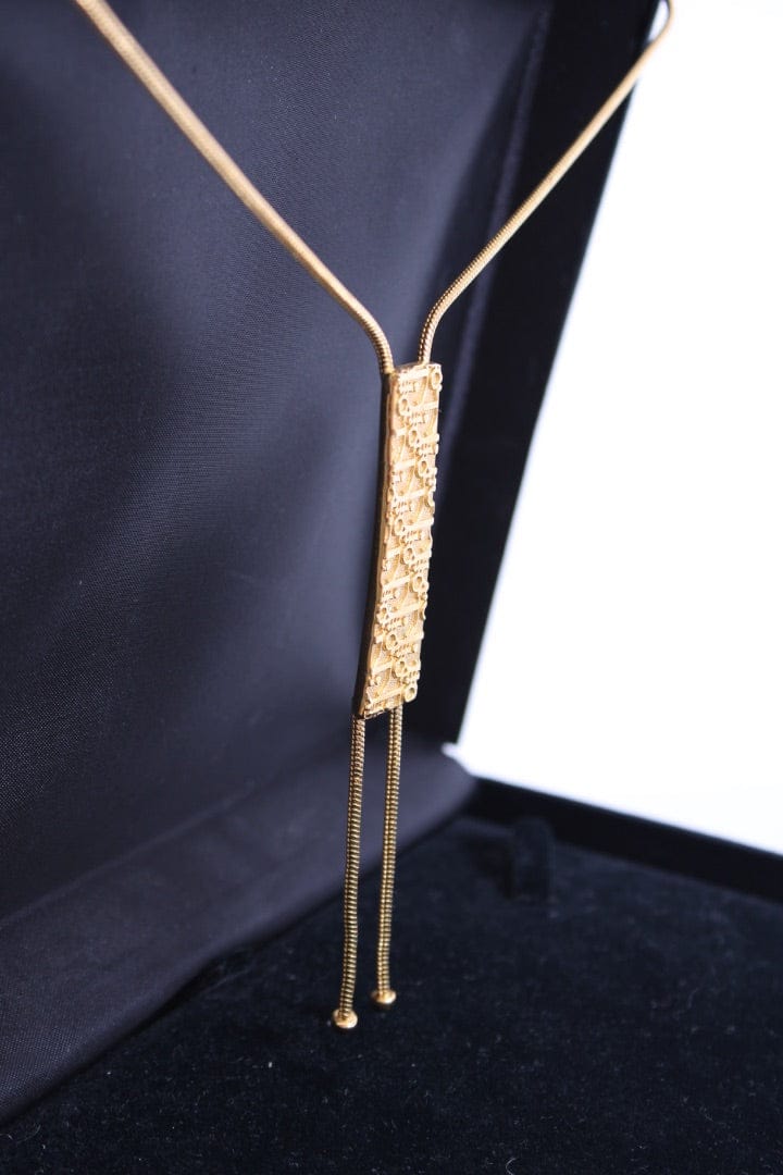 Dior Dior Monogram Trotter Necklace Gold Colour