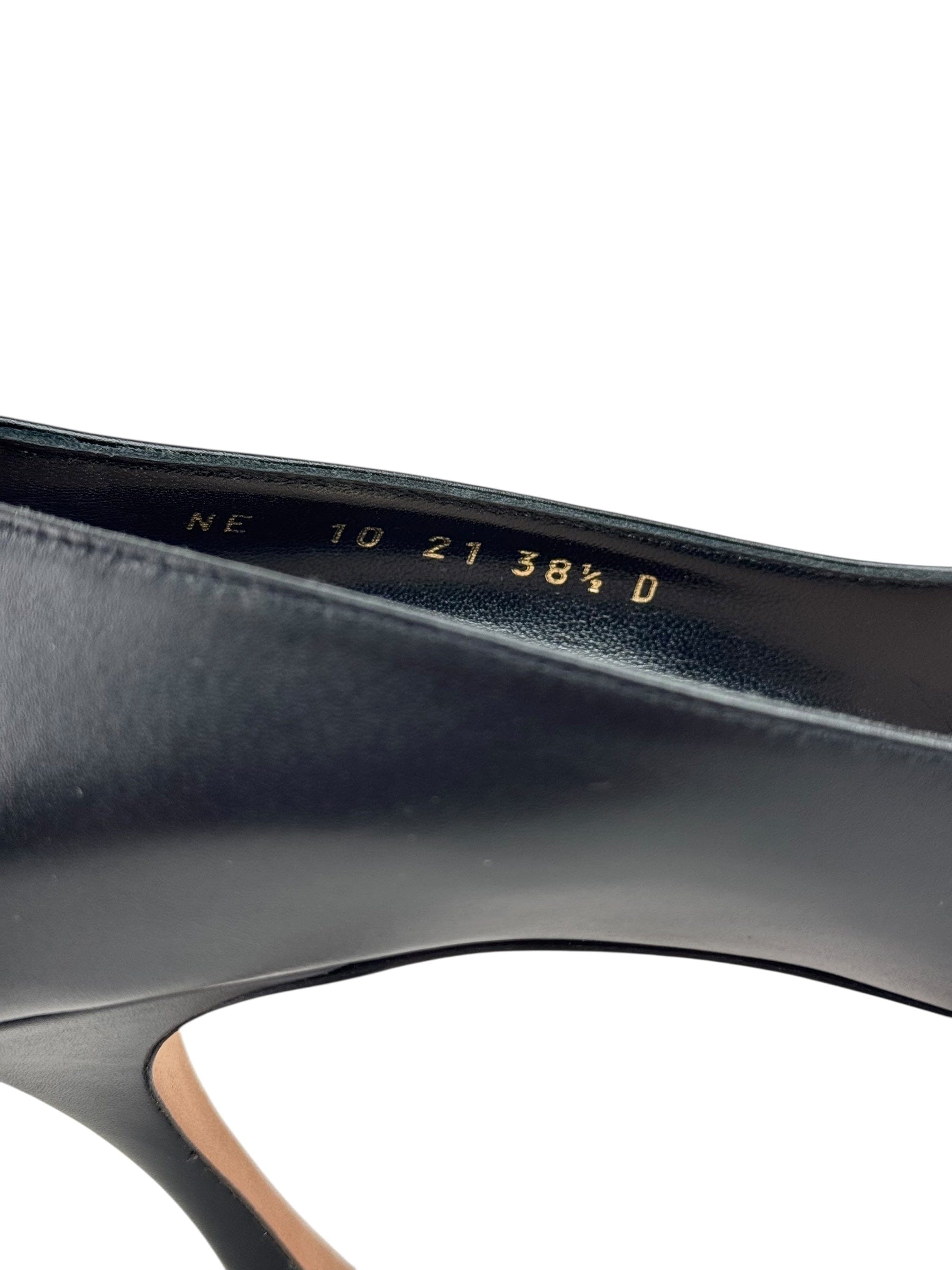 Dior Dior Black Lambskin High Heel Shoes #38.5