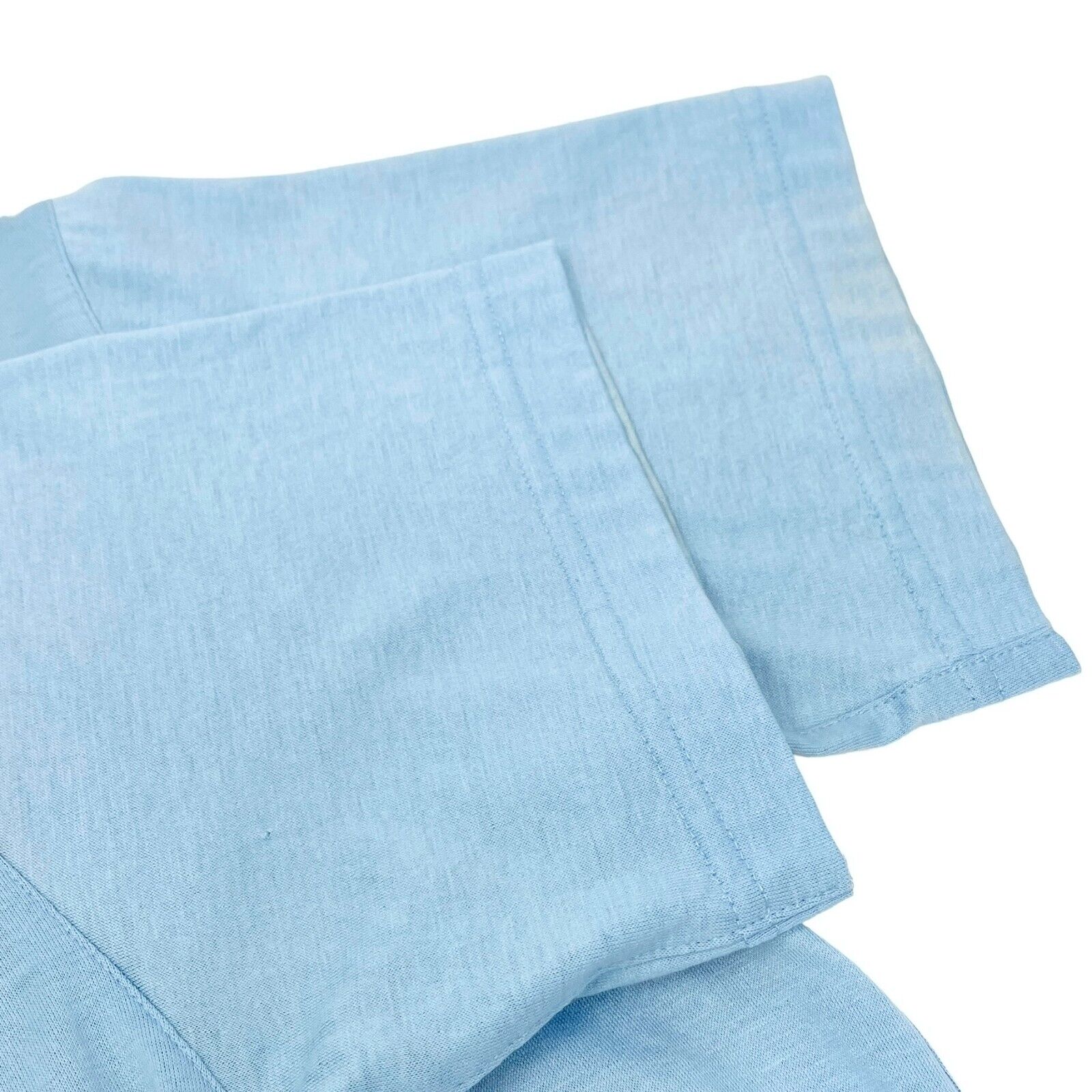 DIOR Christian Dior Sports Vintage Big Logo T-shirt #M Top Light Blue Cotton RankAB