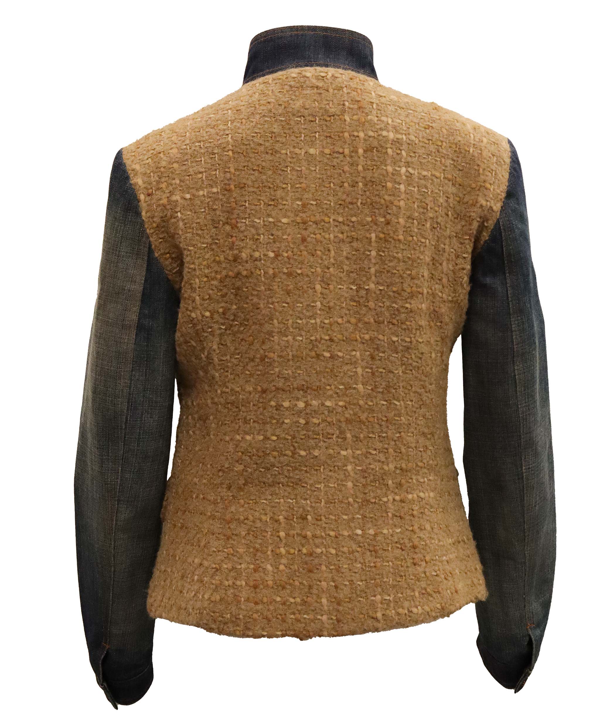 Dolce Gabanna Dolce Gabanna beige tweed and jean jacket AGC2989