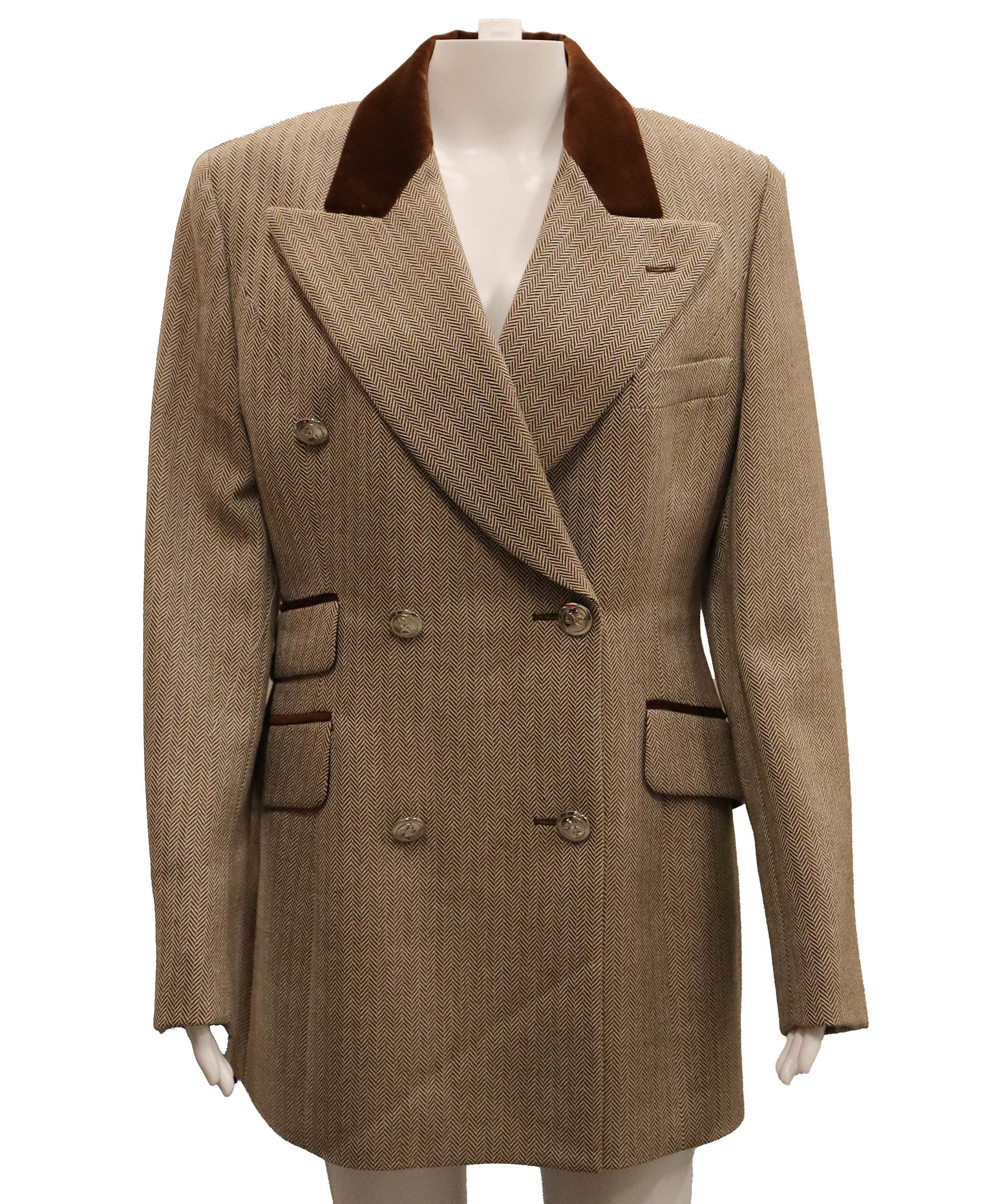 Dolce Gabanna Dolce Gabanna brown herring bone jacket AGC2965