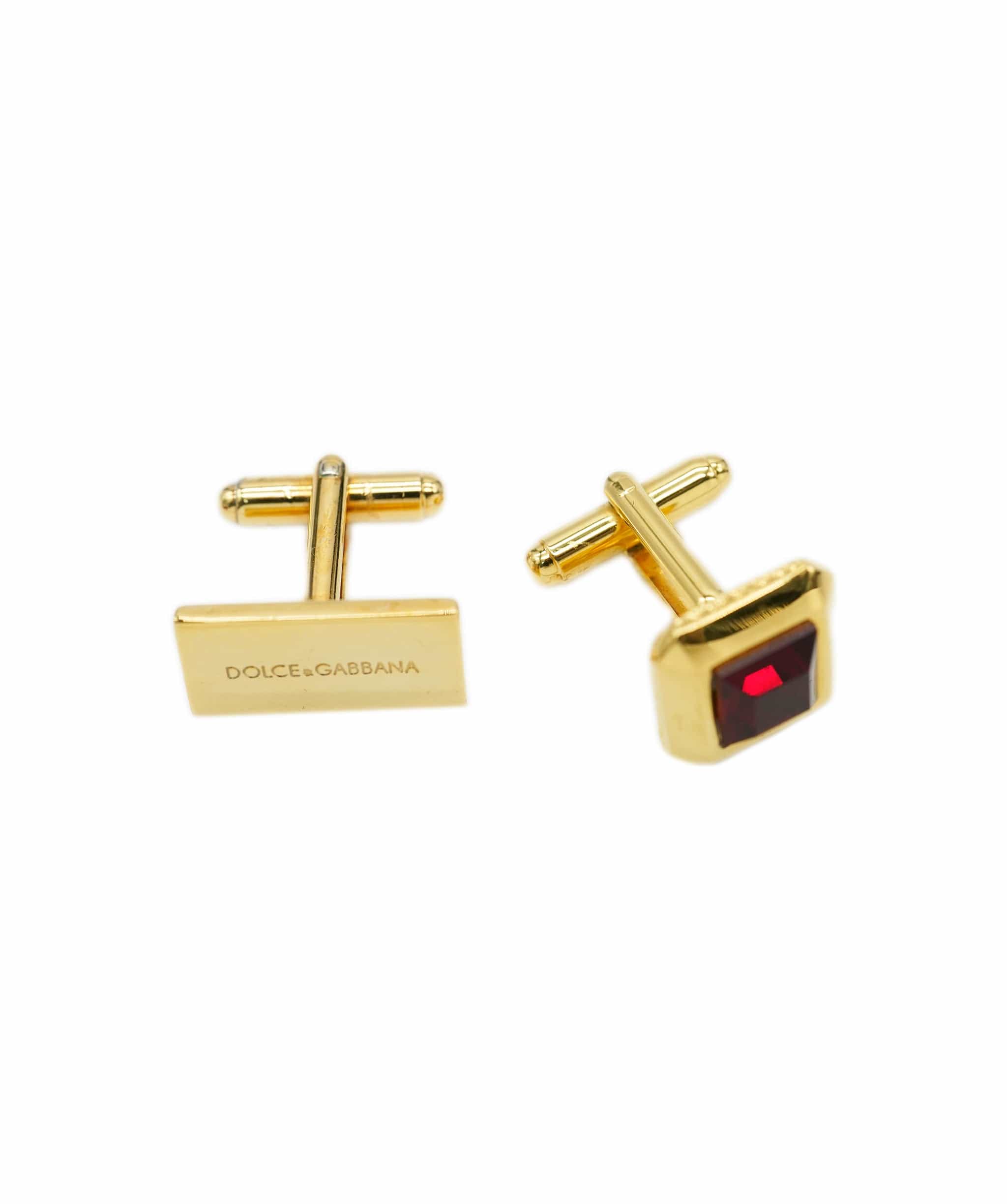 Dolce & Gabbana Dolce and Gabanna Red Cuff links ALC1293