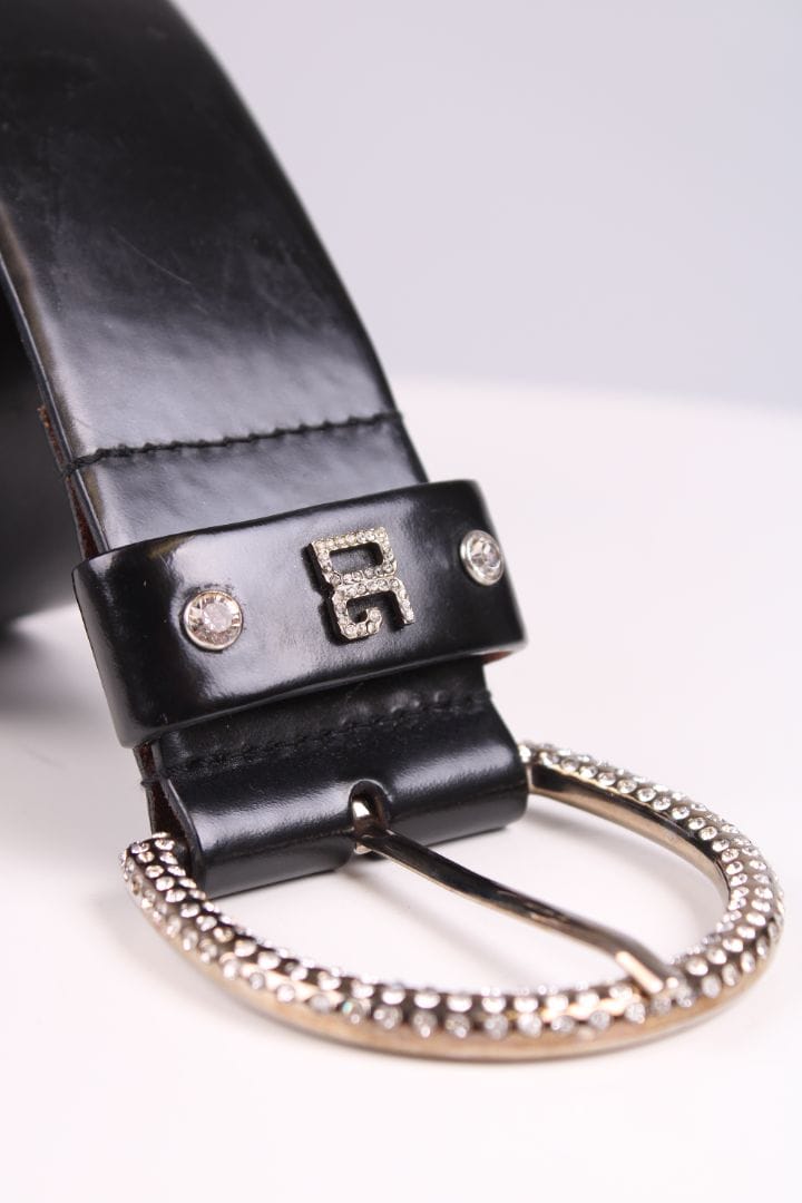 Dolce & Gabbana Dolce & Gabbana D&G Embossed belt black and silver 95