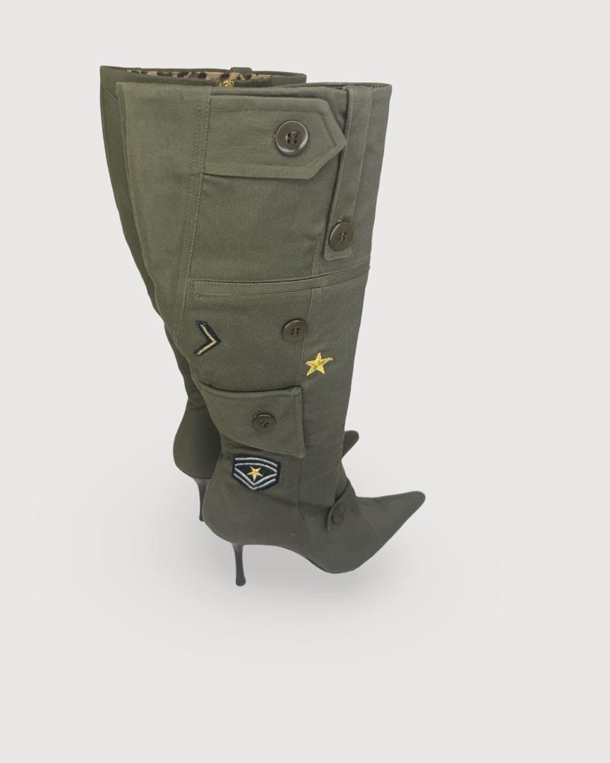 Dolce & Gabbana Dolce & Gabbana Army Boots Khaki 40