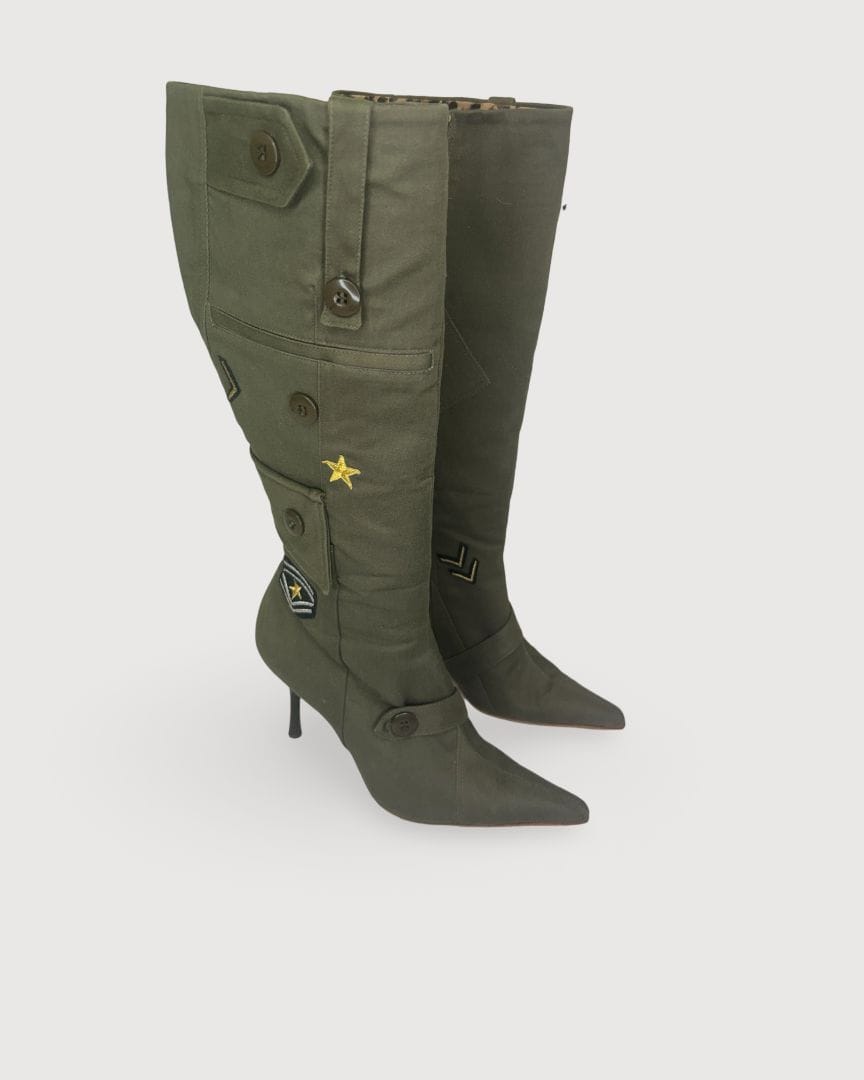 Dolce & Gabbana Dolce & Gabbana Army Boots Khaki 40