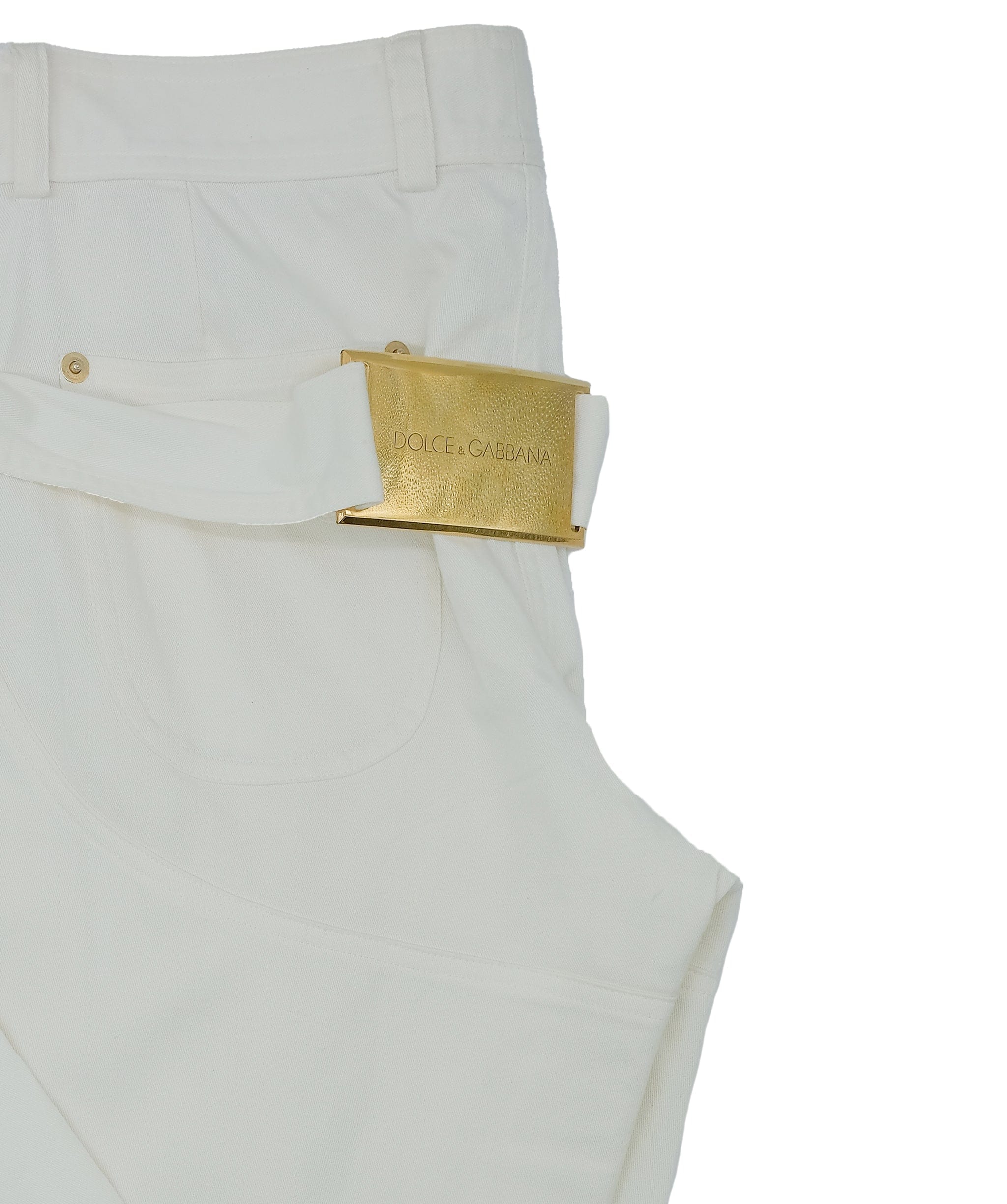 Dolce & Gabbana Dolce & Gabbana Cream Trousers 48 RJC2634