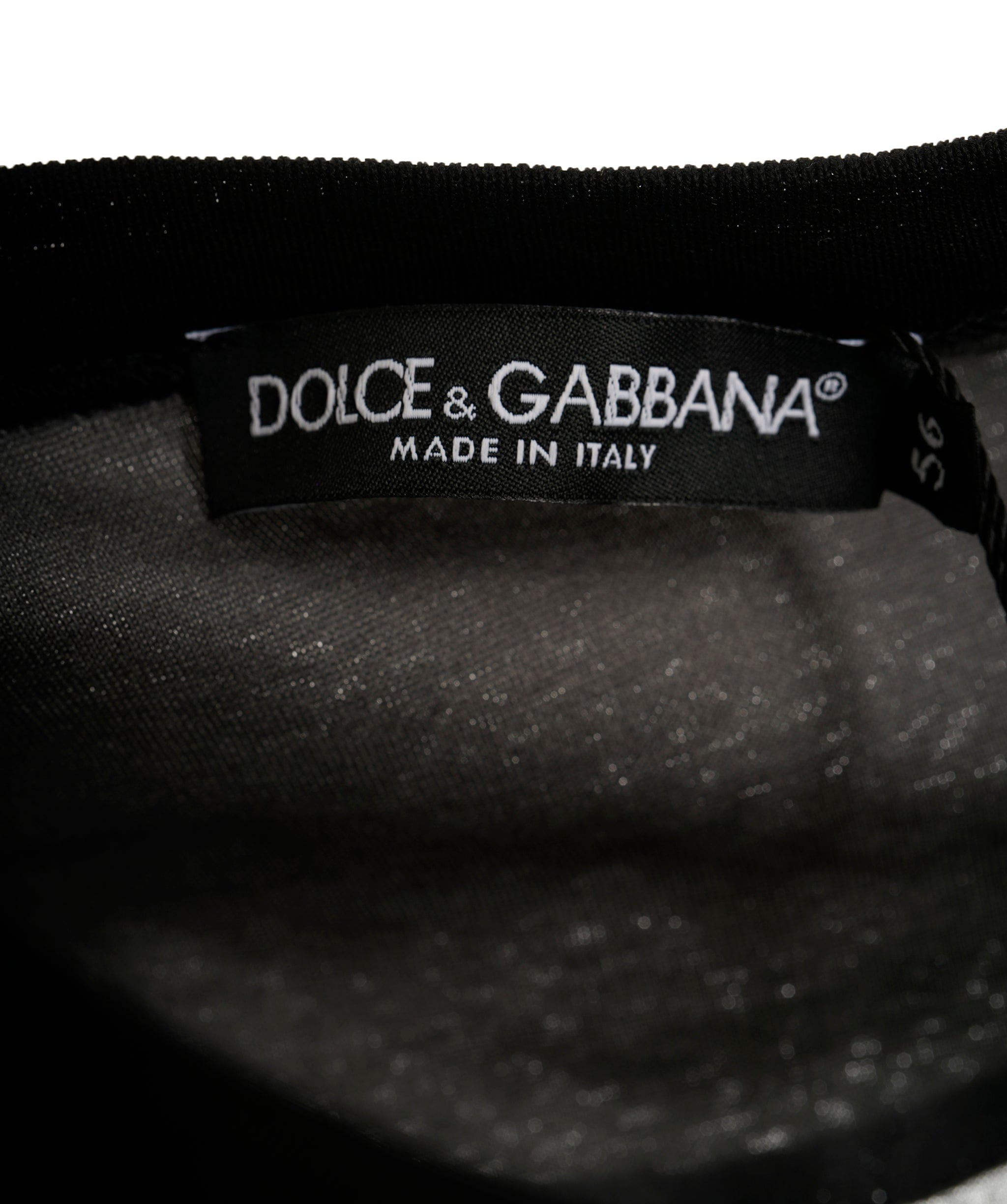 Dolce & Gabbana Dolce & Gabbana T-Shirt Black and Grey Stripe with floral design Size 56 AVC1765