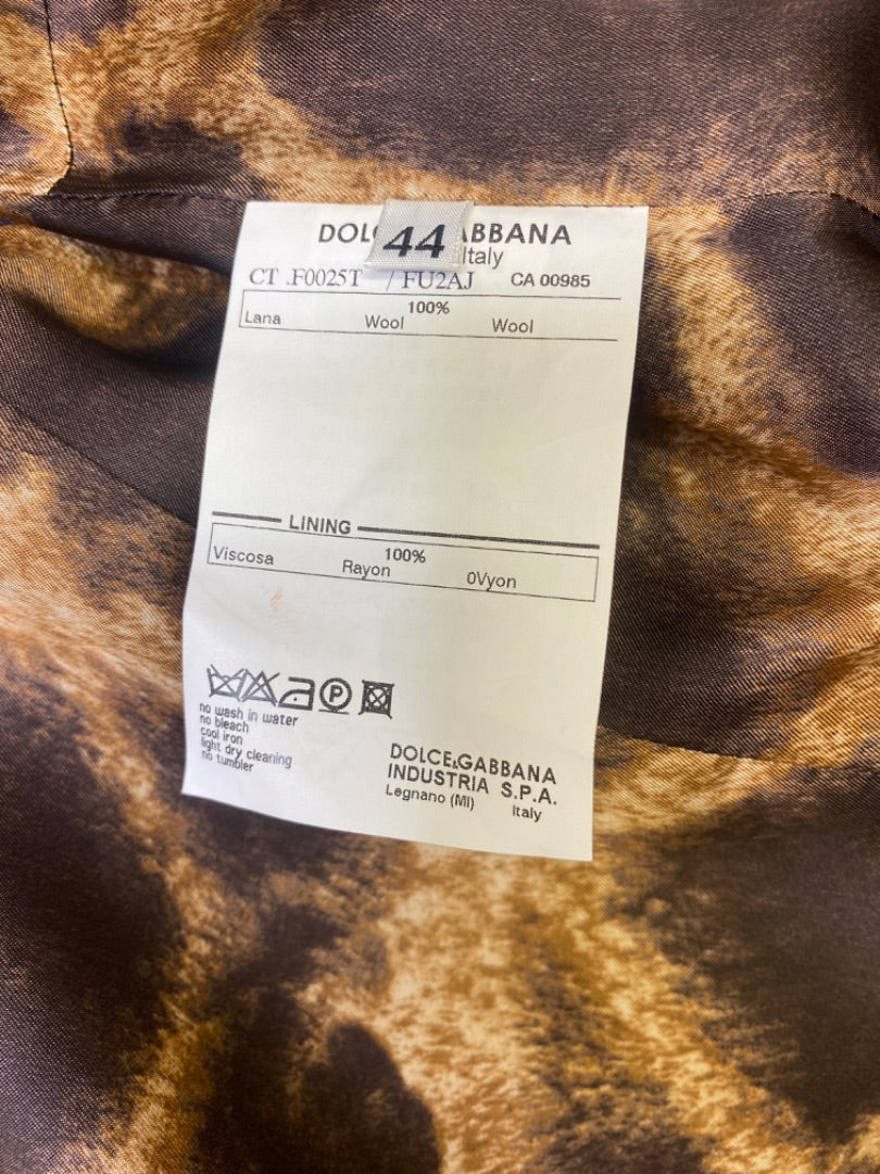Dolce & Gabbana Dolce & Gabbana Sequin Trim Coat Black 12