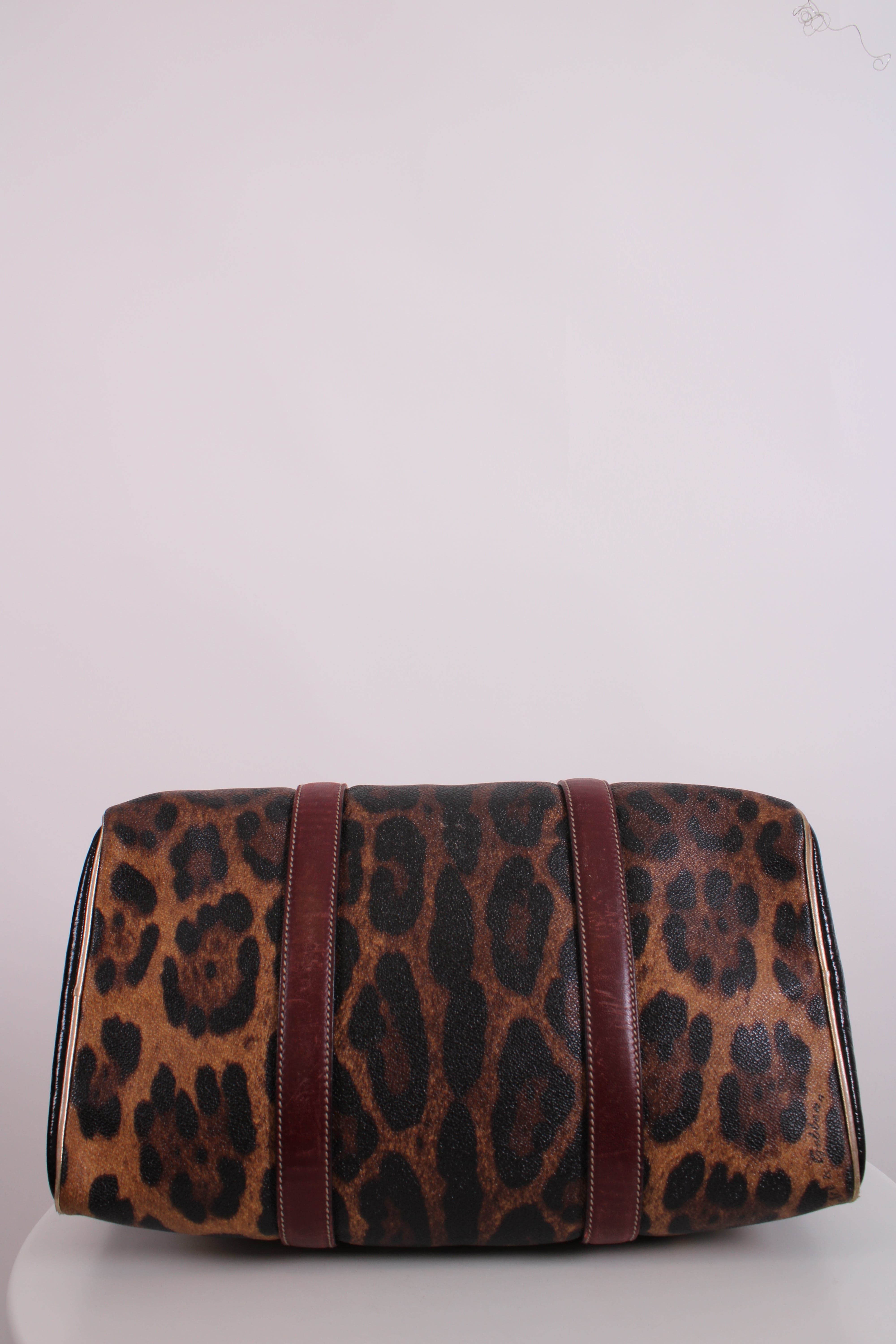Dolce & Gabbana Dolce & Gabbana Miss Escape Bowling Bag Leopard Print