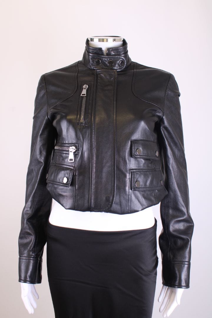 Dolce & Gabbana Dolce & Gabbana Leather Jacket Black M
