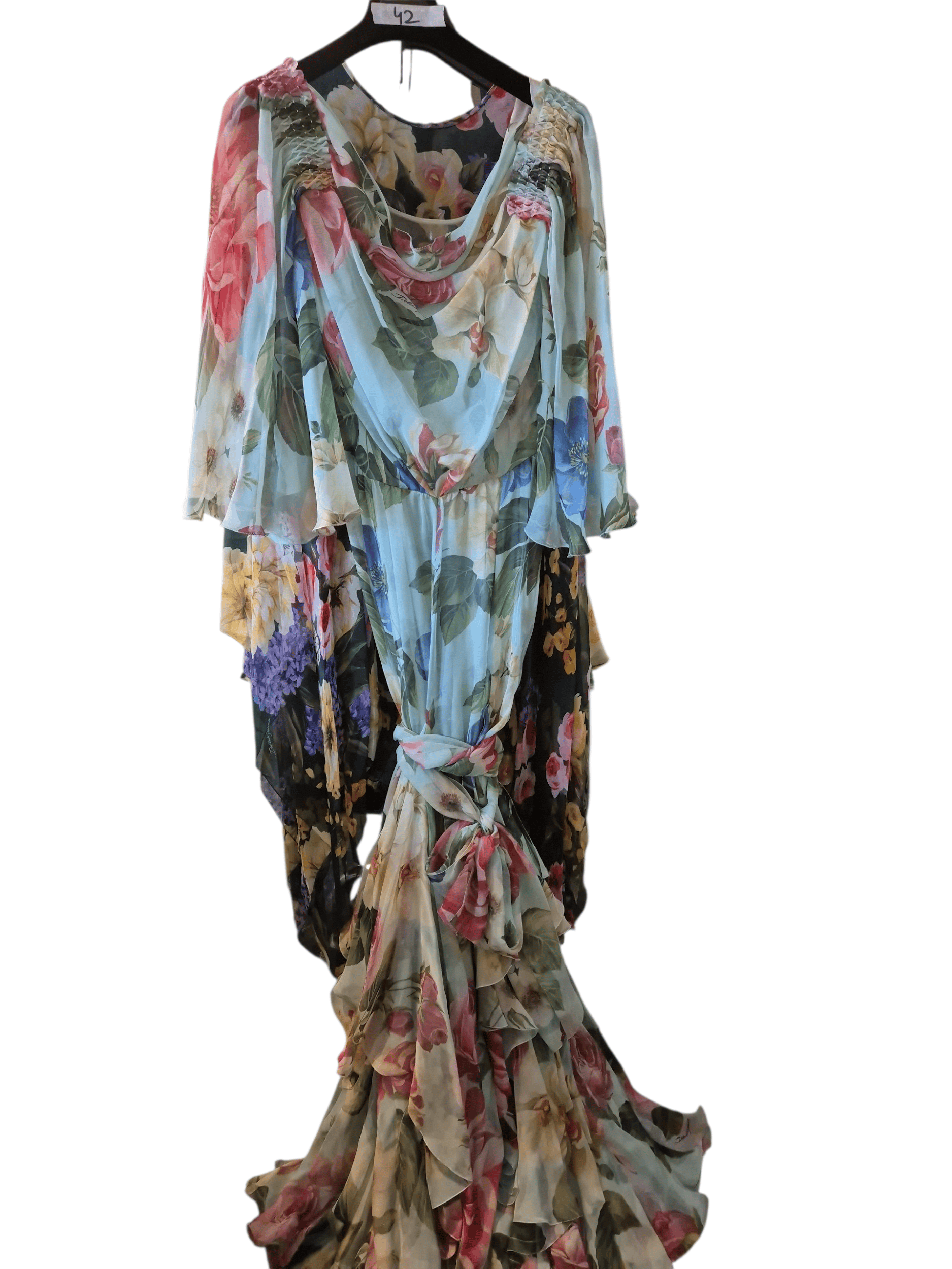 Dolce & Gabbana Dolce & Gabbana Dress Maxi Multicolour Flowers Logo DG4215B