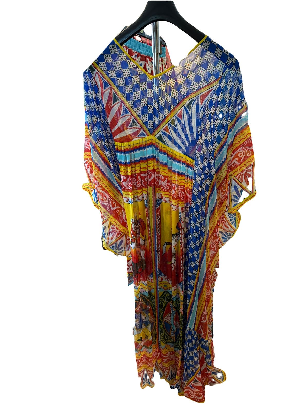 Dolce & Gabbana Dolce Gabbana Dress silk dg carretto print 4462b
