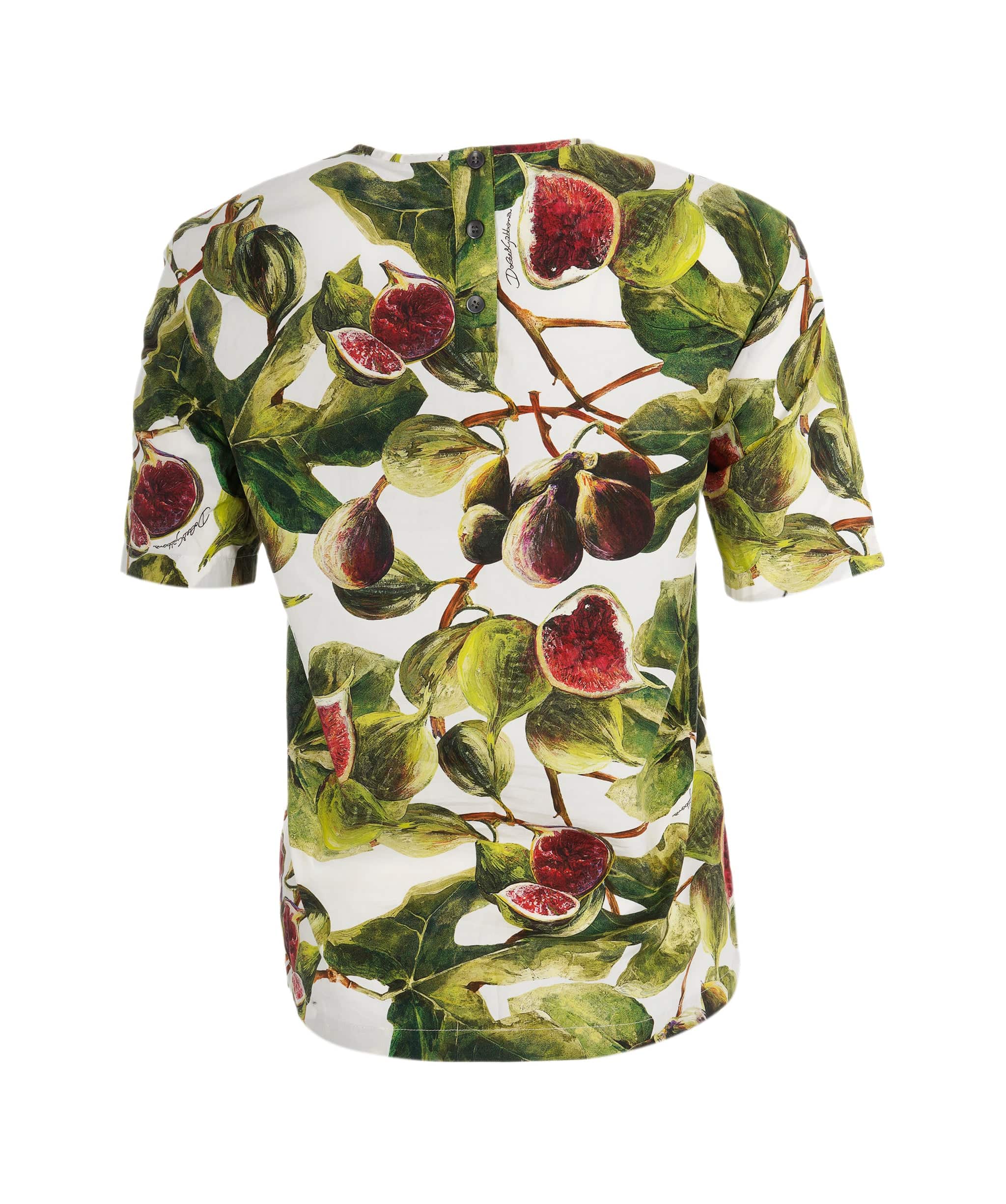 Dolce & Gabbana Dolce & Gabbana Fig Cotton Blouse S ASCLC2206