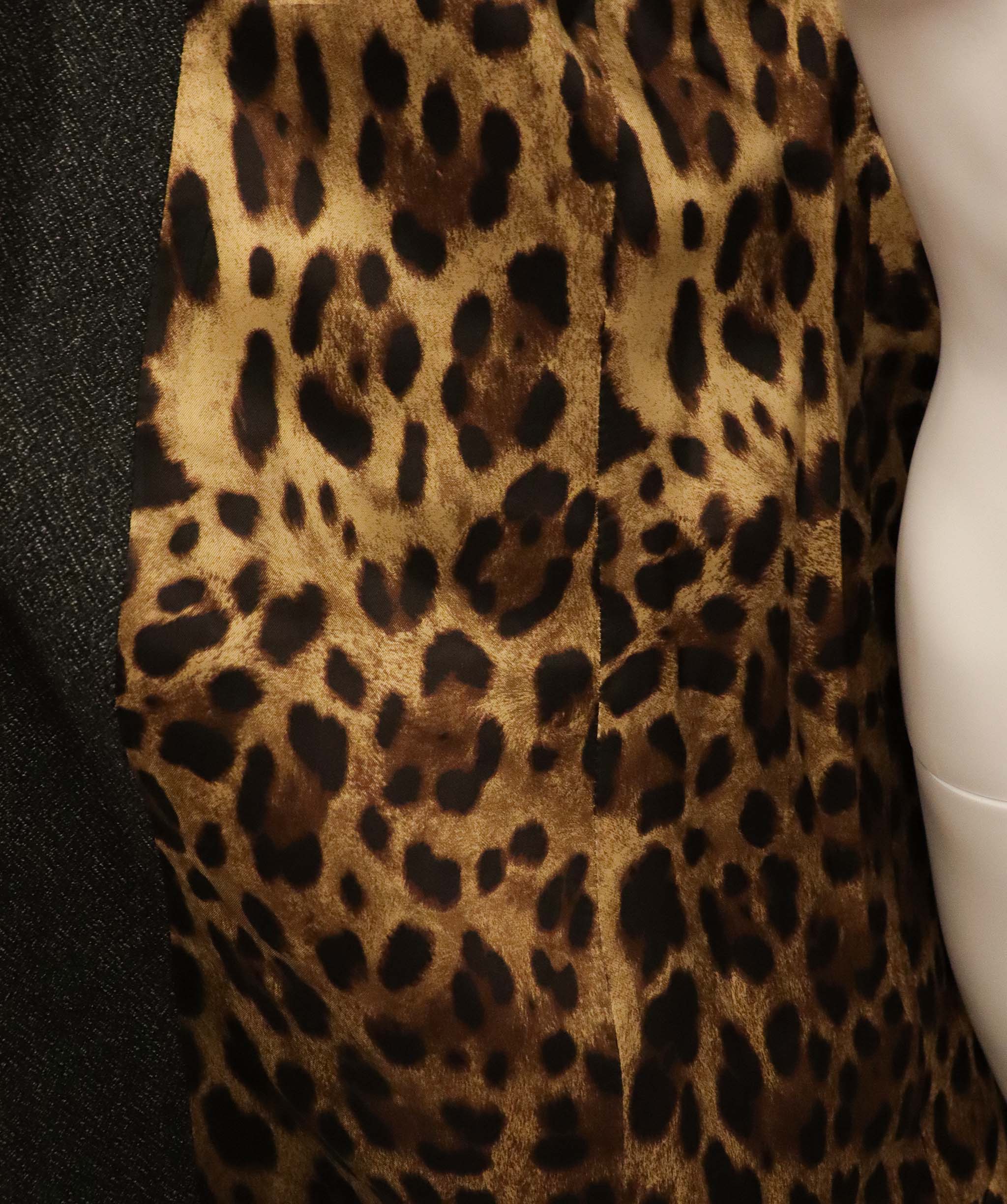 Dolce Gabbana Dolce Gabbana Grey coat leopard lining AGC2376