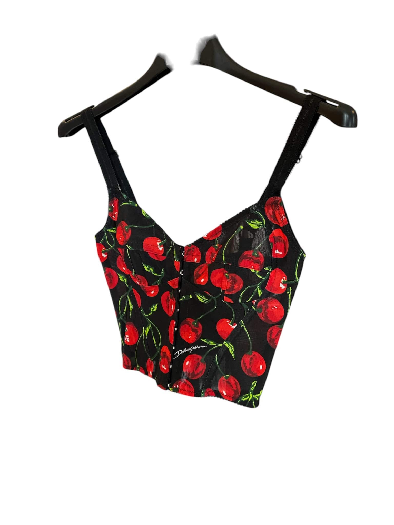 Dolce & Gabbana Dolce & Gabbana Top Black cherry pattern DG3328B