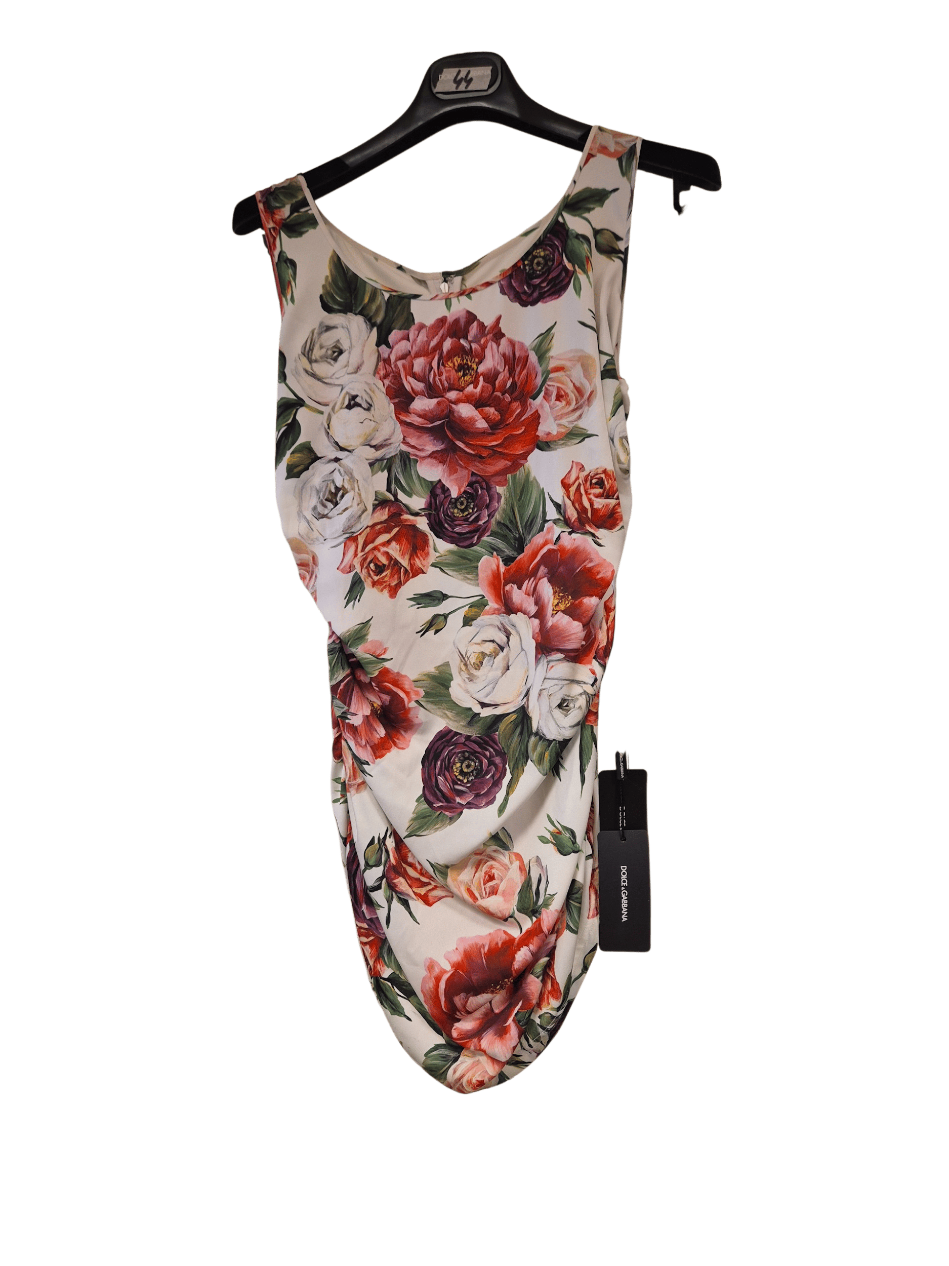 Dolce & Gabbana Dolce & Gabbana Top White Floral Design sleeveless DG3343B