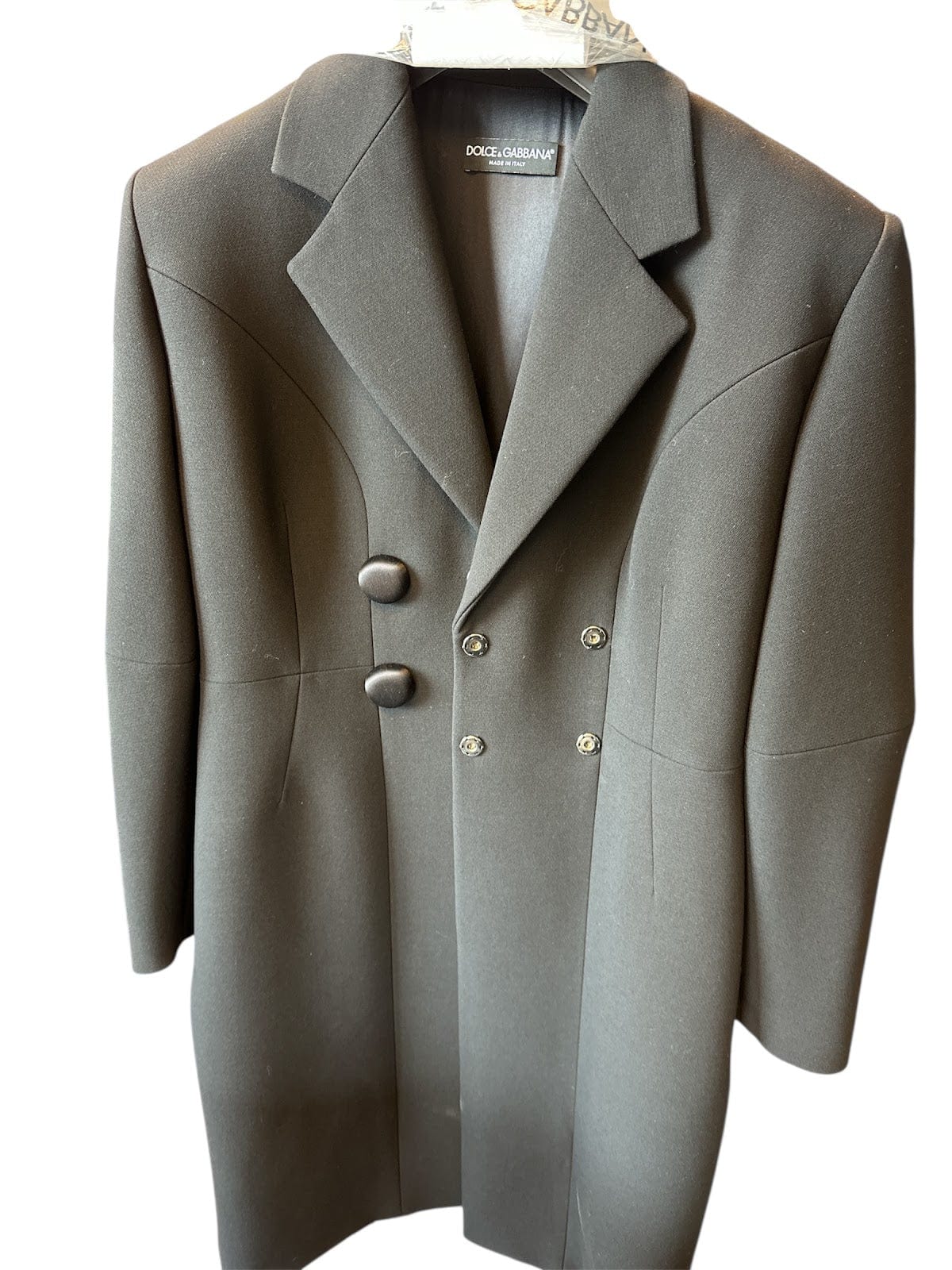 Dolce & Gabbana Jacket  black  dg satin buttons  5202b