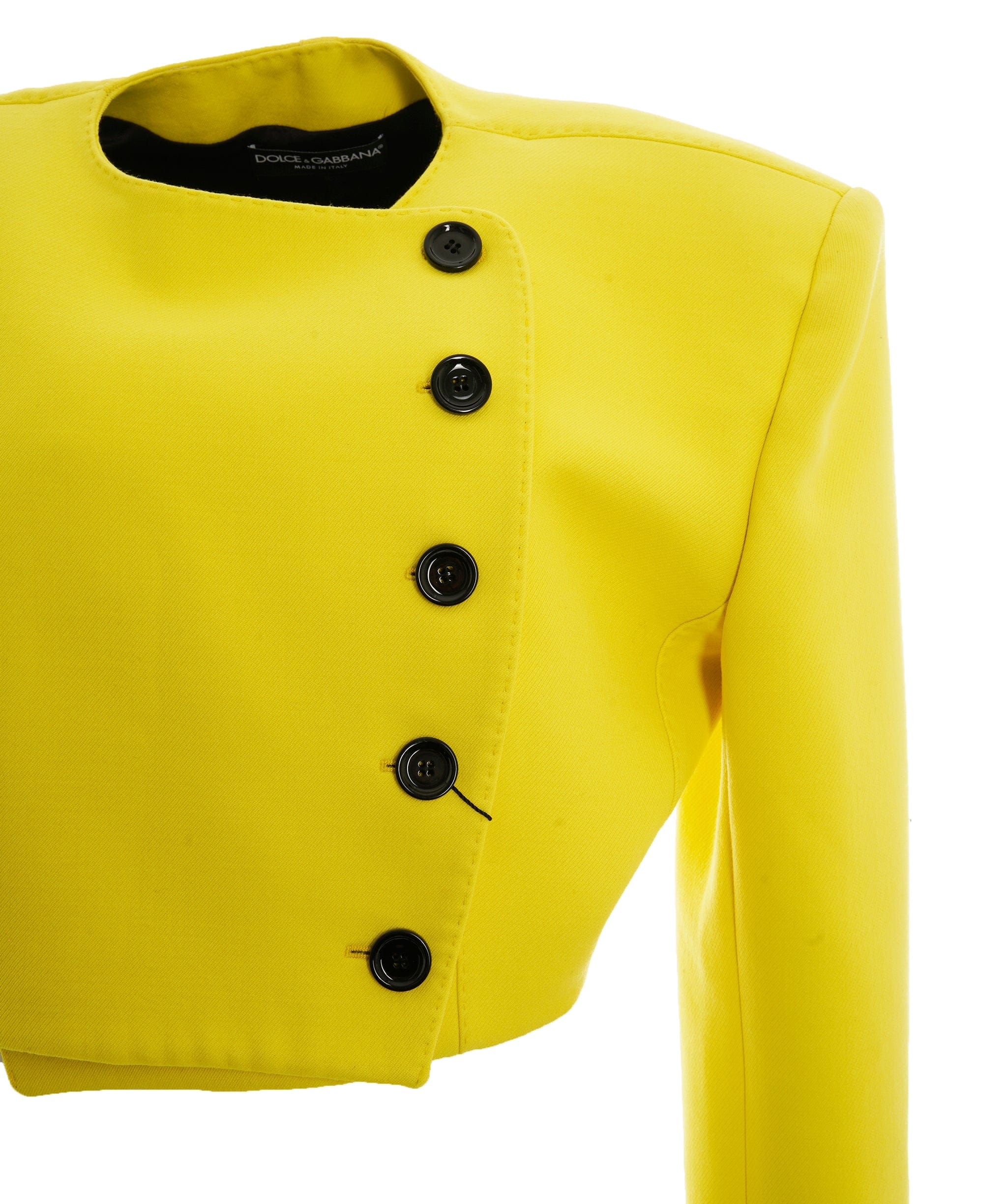 Dolce & Gabbana Jacket yellow neon buttons  5054b