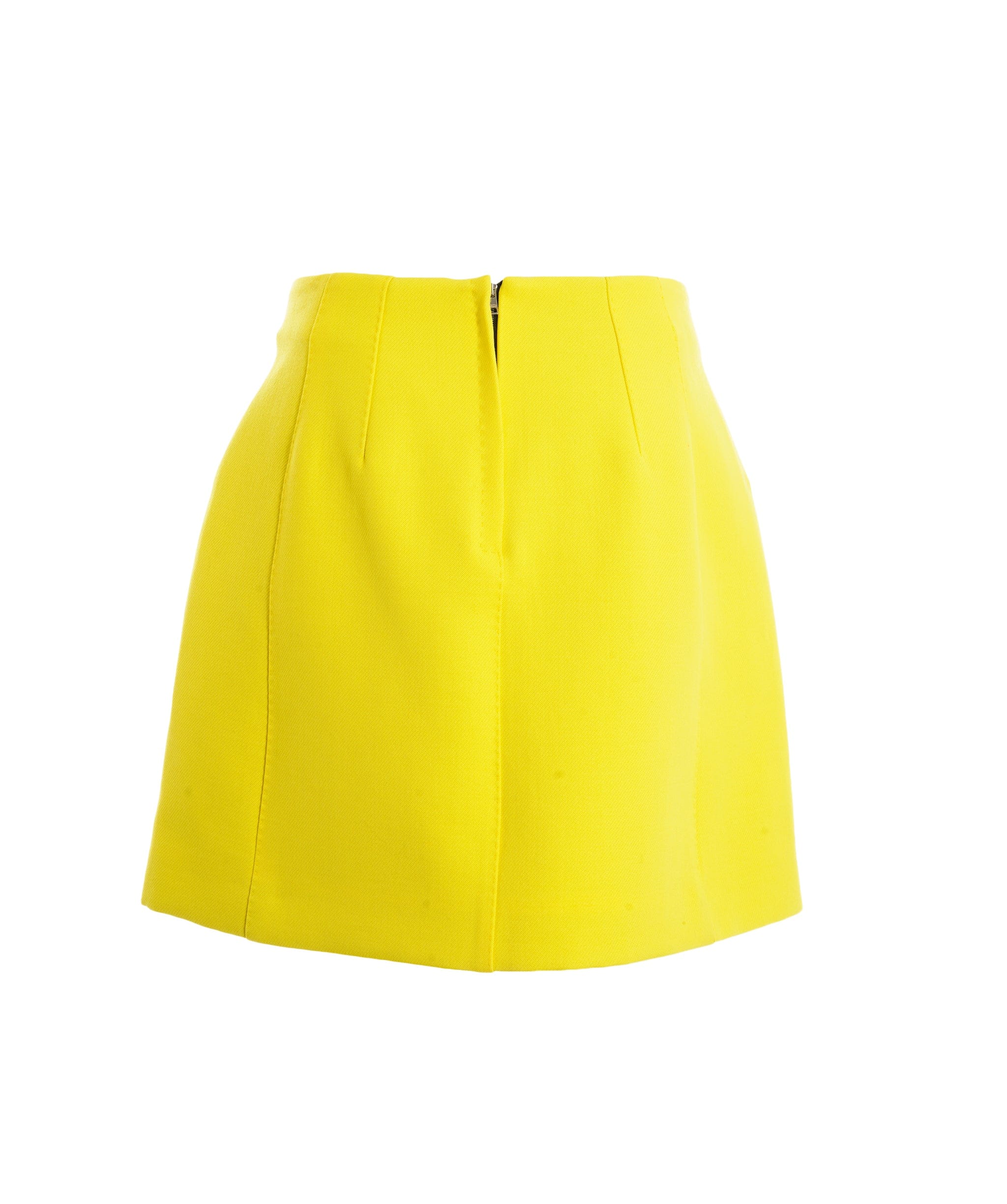 Dolce & Gabbana Skirt yellow buttons black Gonna 9007b