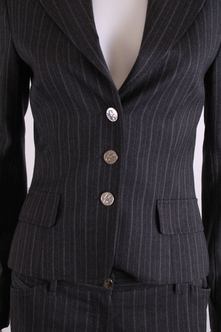 Dolce & Gabbana Dolce & Gabbana Stripe Trouser Suit Grey S