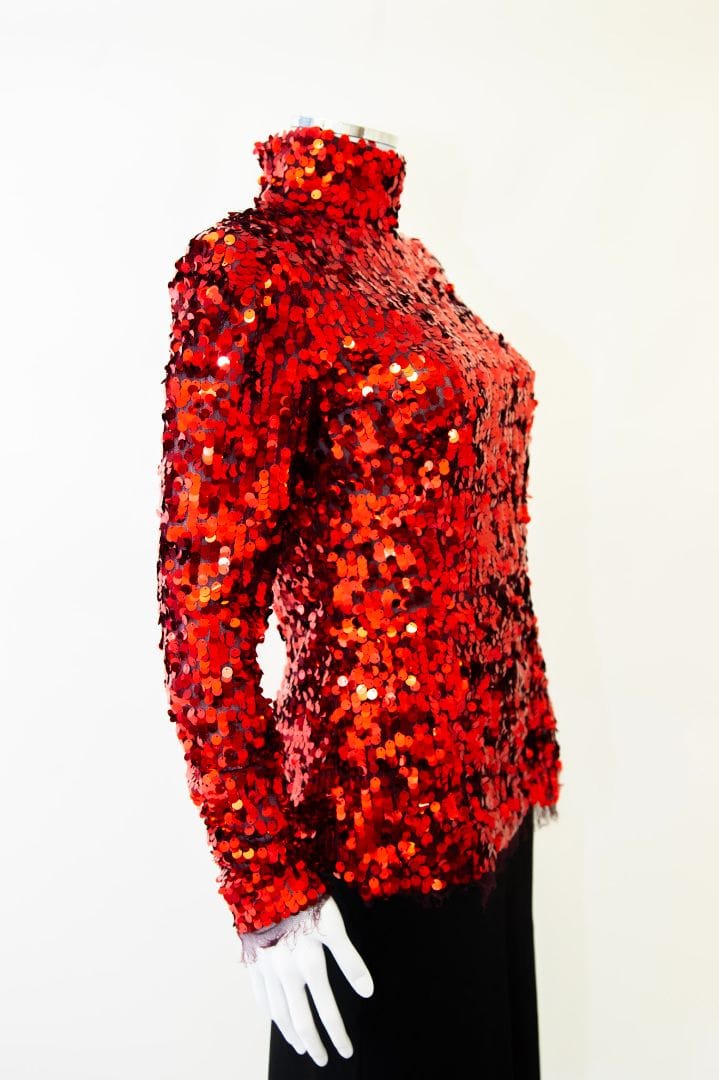 Dolce & Gabbana Dolce & Gabbana L/S Sequin Top Red 14