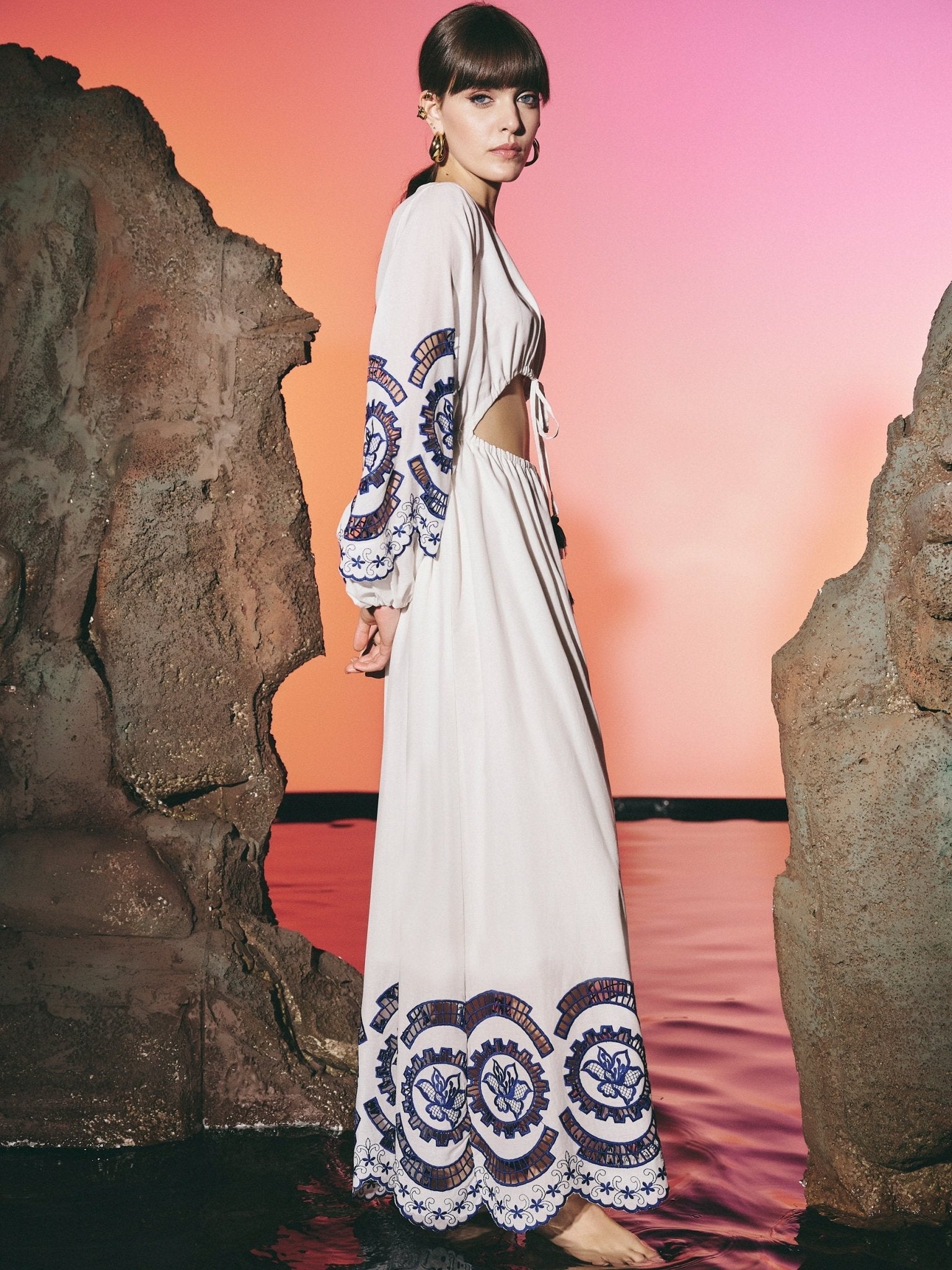 Dress Island Cut Out Long | فستان نسائي - Maison Clad