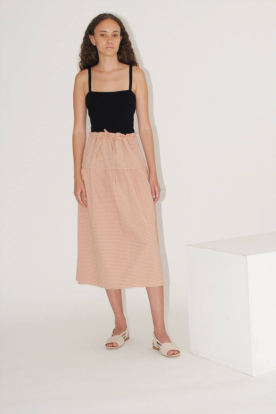 KIMI GINGHAM SKIRT (التنورة)
