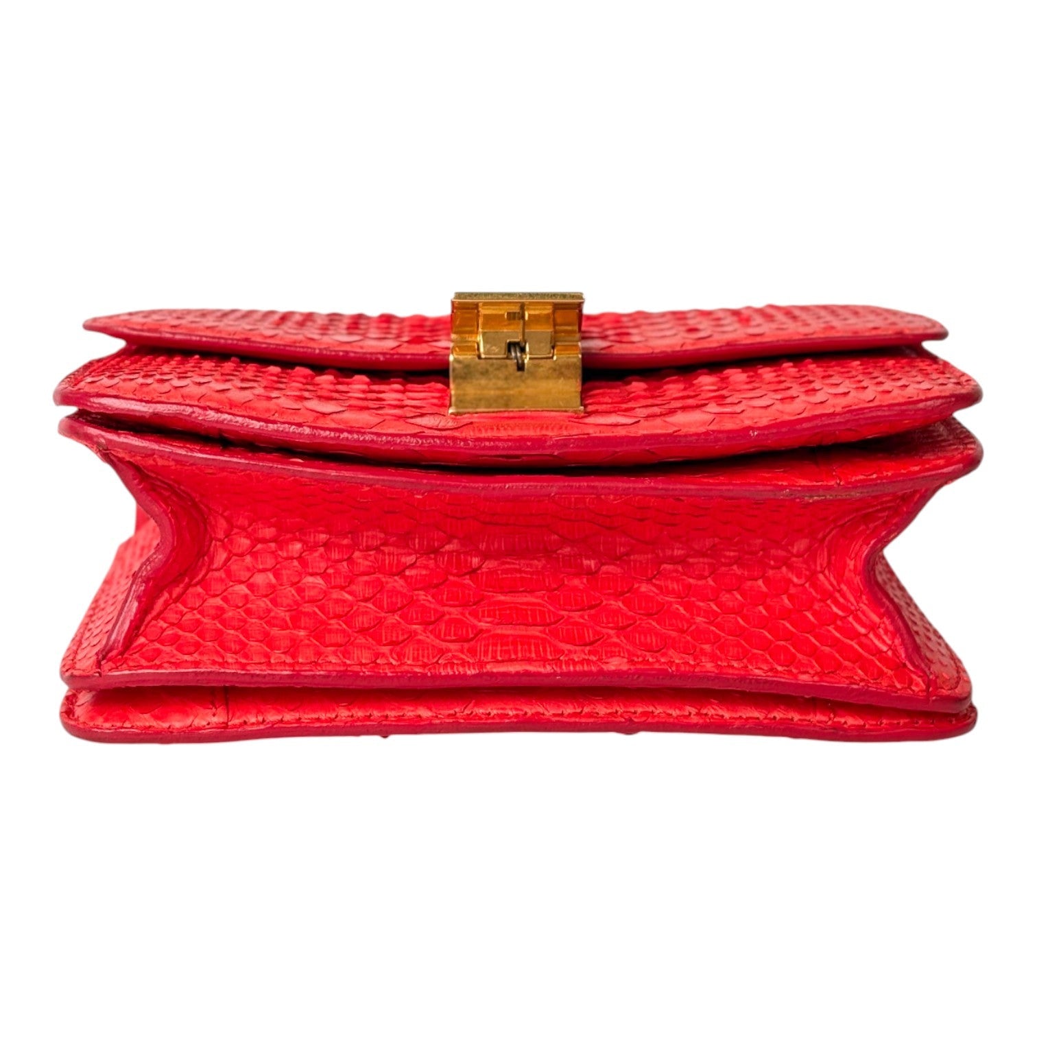 Celine Classic Mini Red Python Bag