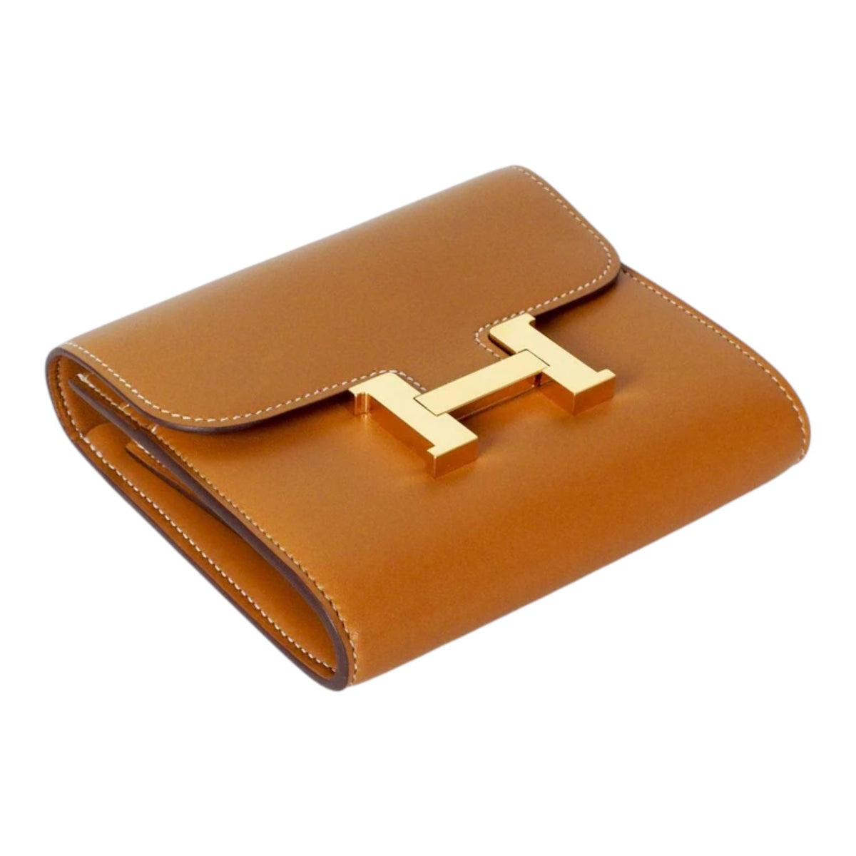 Hermes Constance Slim Gold Wallet - in Box